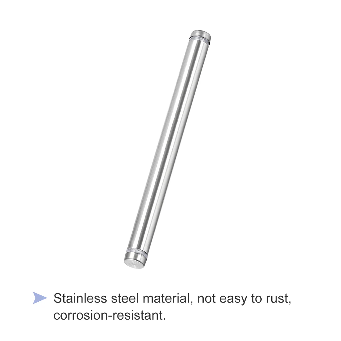 Uxcell Glass Standoff Double Head Stainless Steel Standoff Holder 12mm x 144mm 6 Pcs - Image 5