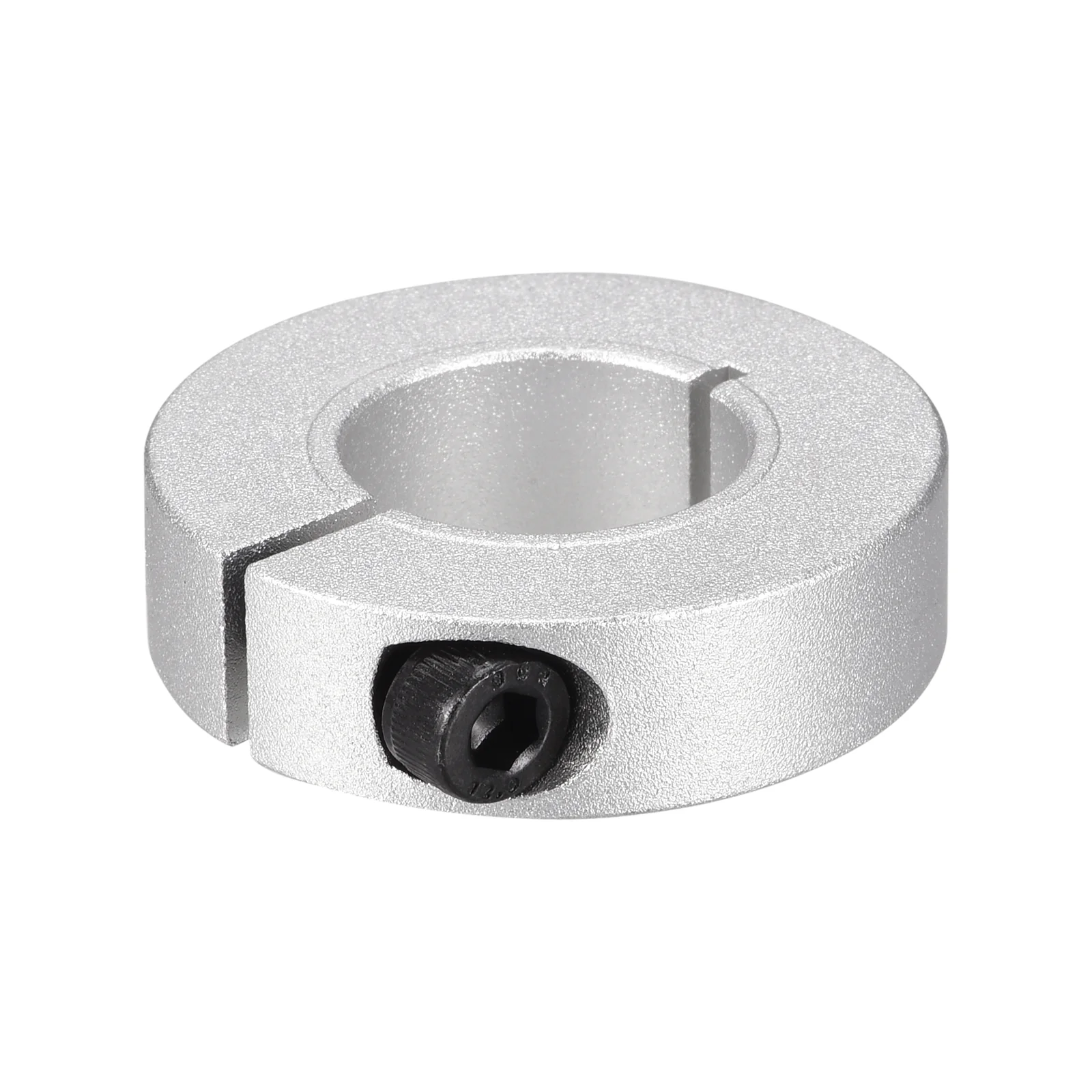 Shaft Collar 0.87" Single Split Aluminum Collar W Set Screw Silver Tone - Image 3