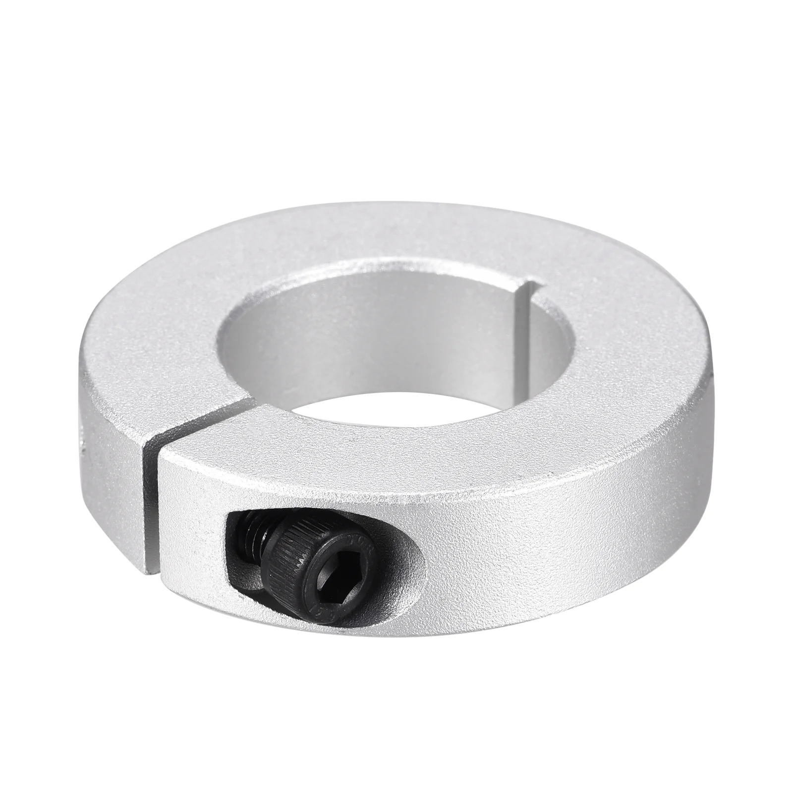 Shaft Collar 1.26" Single Split Aluminum Collar W Set Screw Silver Tone - Image 3