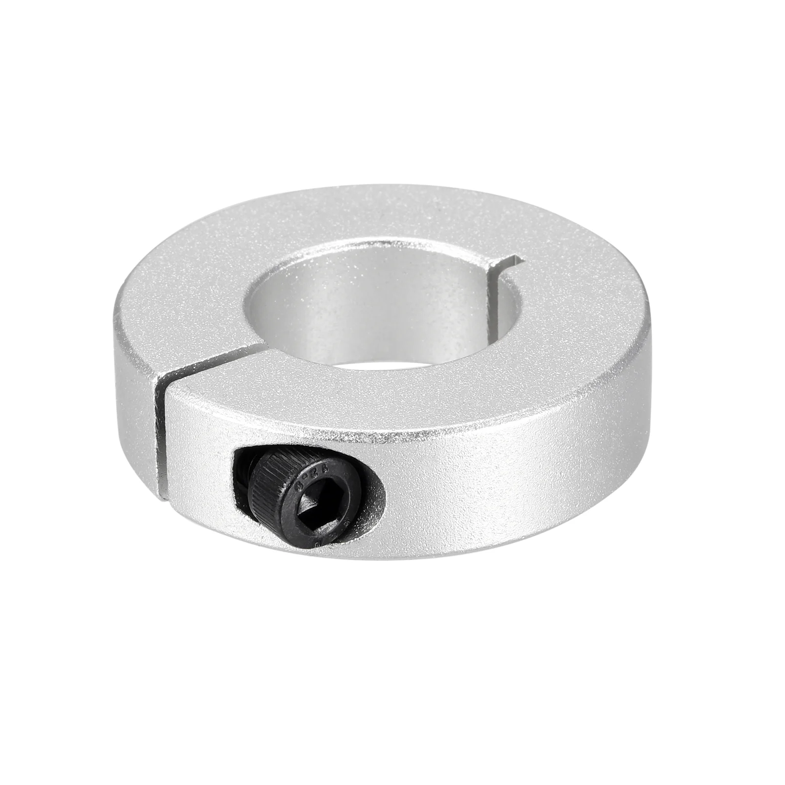 Shaft Collar 0.63" Single Split Aluminum Collar W Set Screw Silver Tone - Image 3