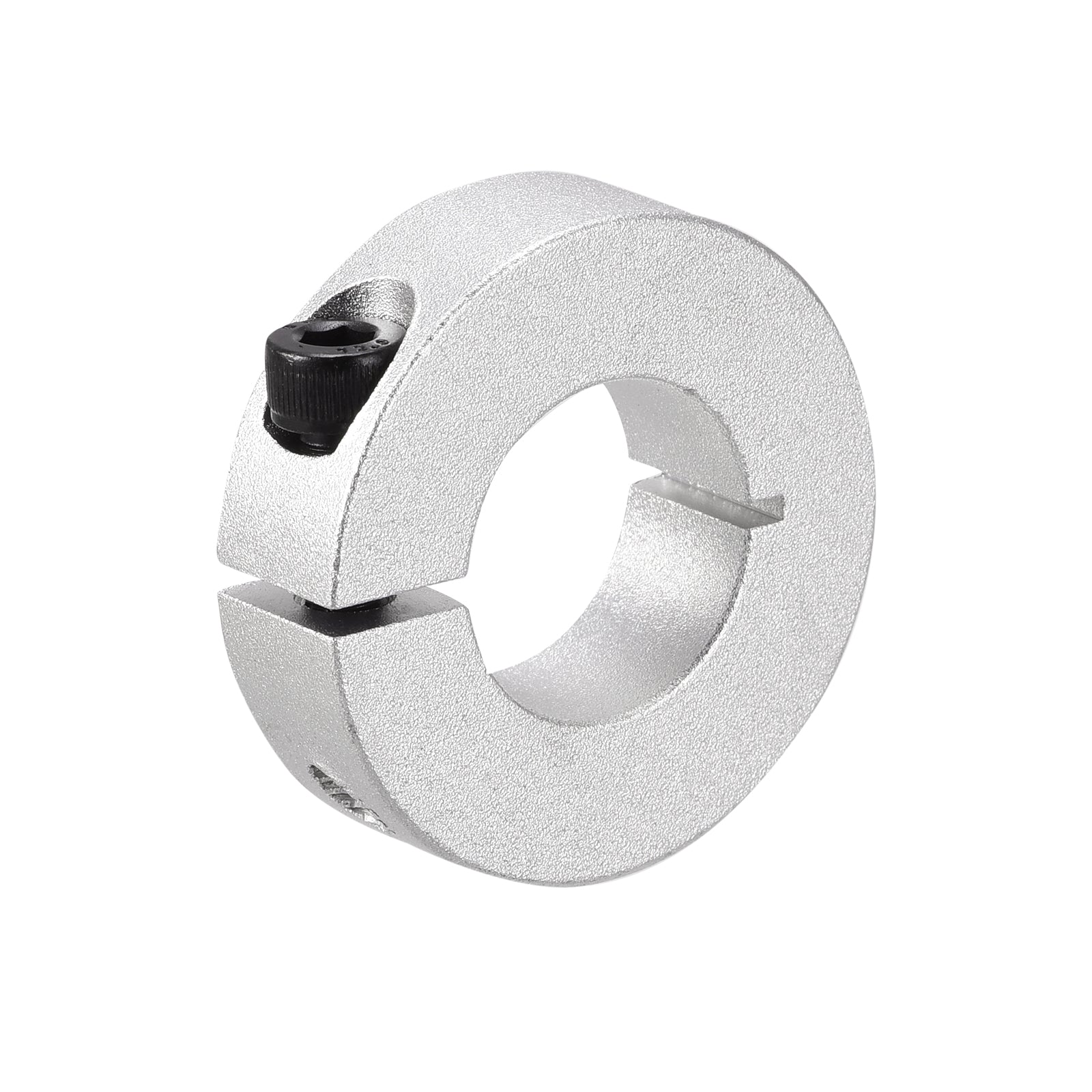 Shaft Collar 0.79" Single Split Aluminum Collar W Set Screw Silver Tone