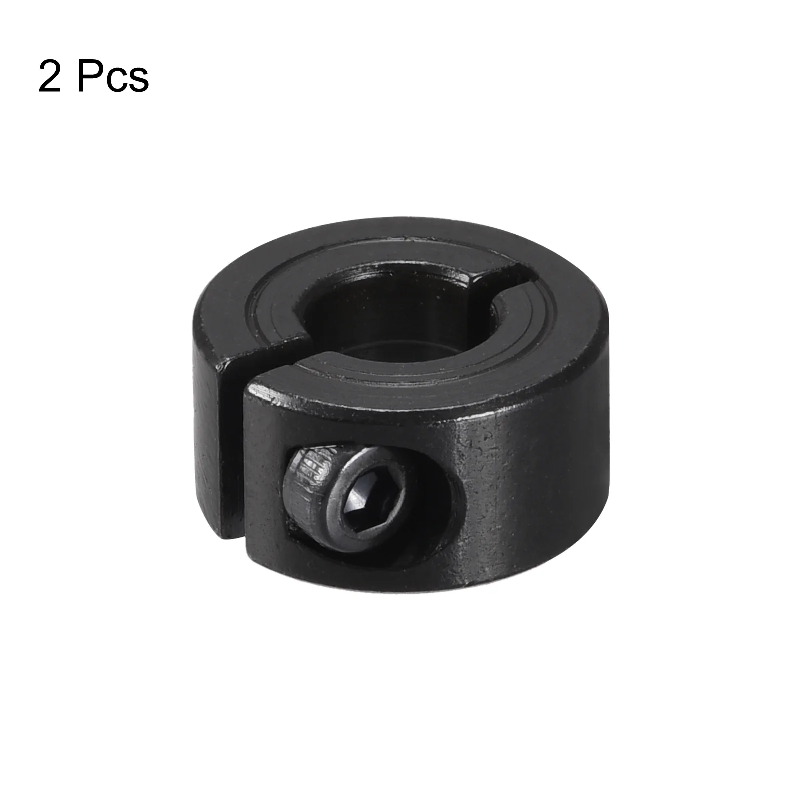 Shaft Collar 0.31" Single Split Carbon Steel Collar W Set Screw Black 2 Pack - Image 3