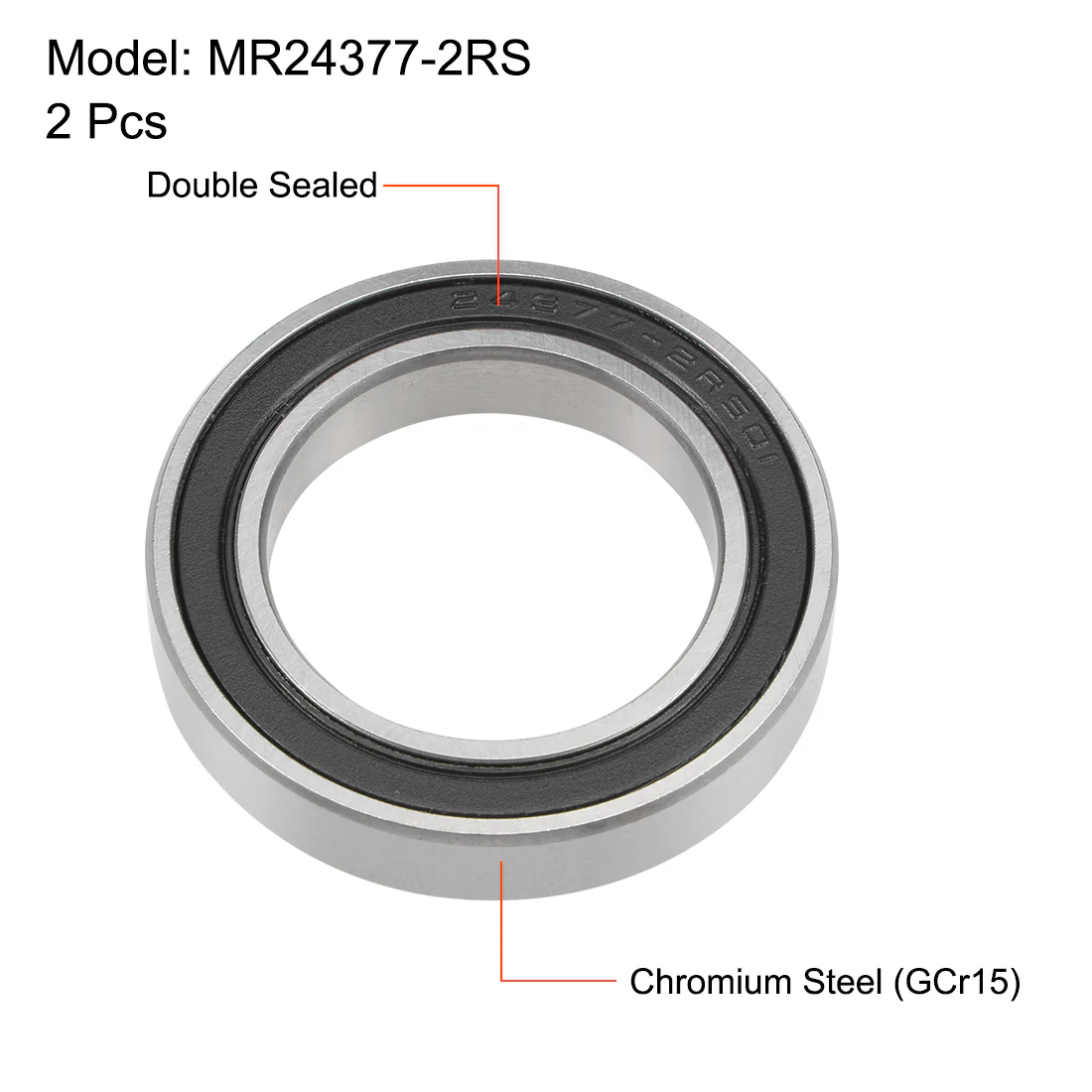 Uxcell Ball Bearings Double Sealed Chrome Steel - Image 2