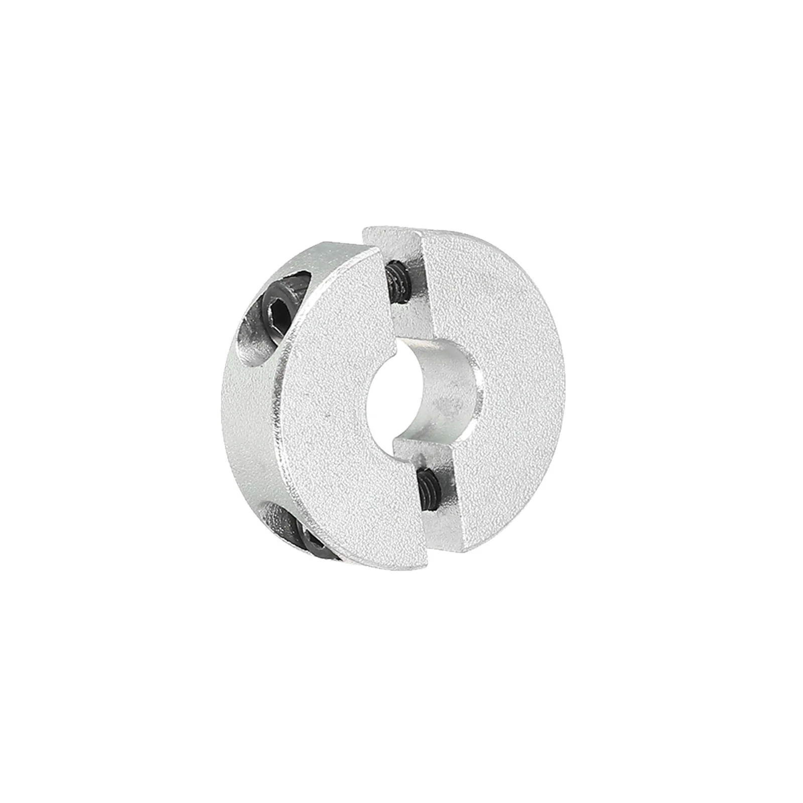 Shaft Collar 0.31" Double Split Aluminum Collar W Set Screw Silver Tone
