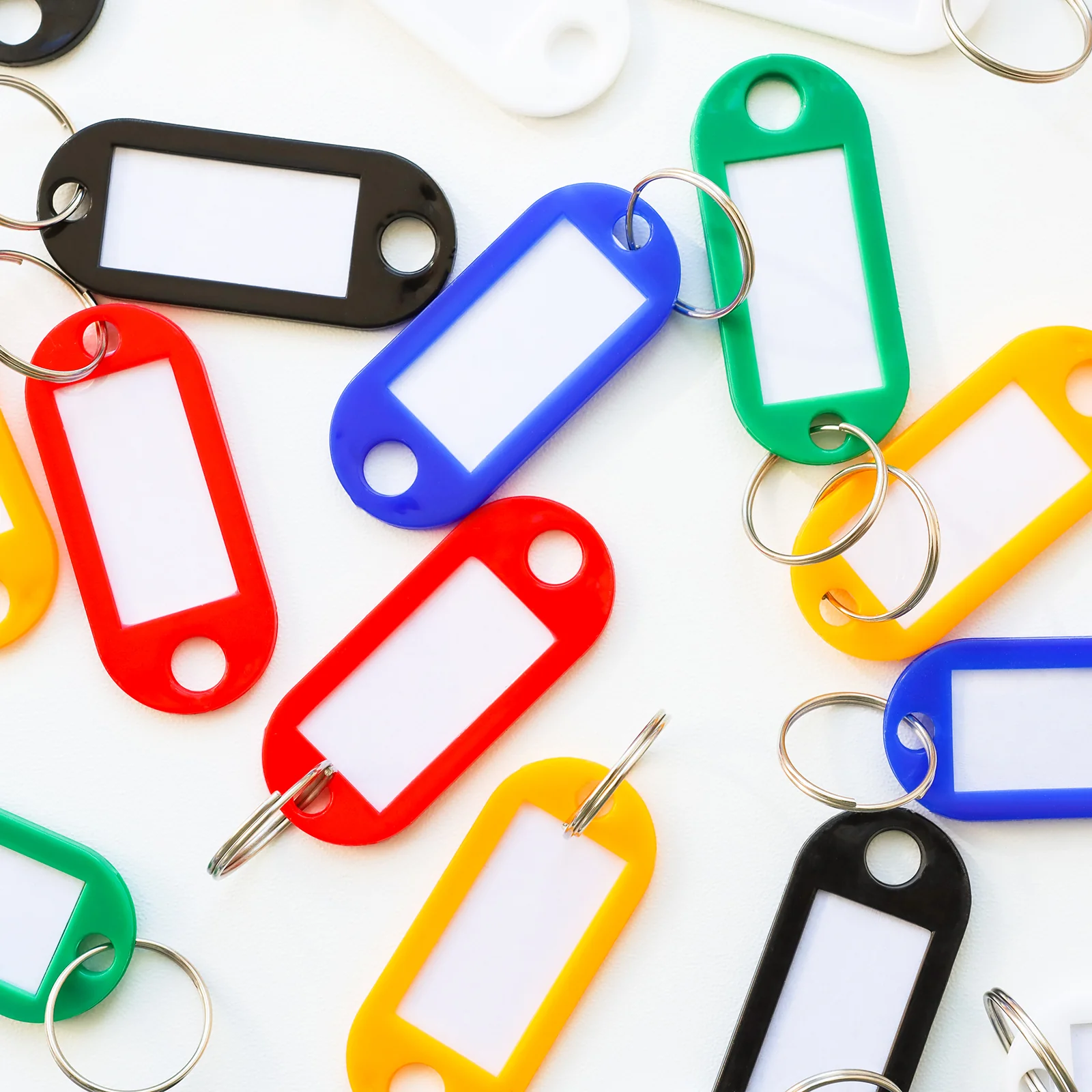 Uxcell Double Loops Split Rings, 14mm Small Round Key Ring Parts for DIY 48Pcs - Image 4