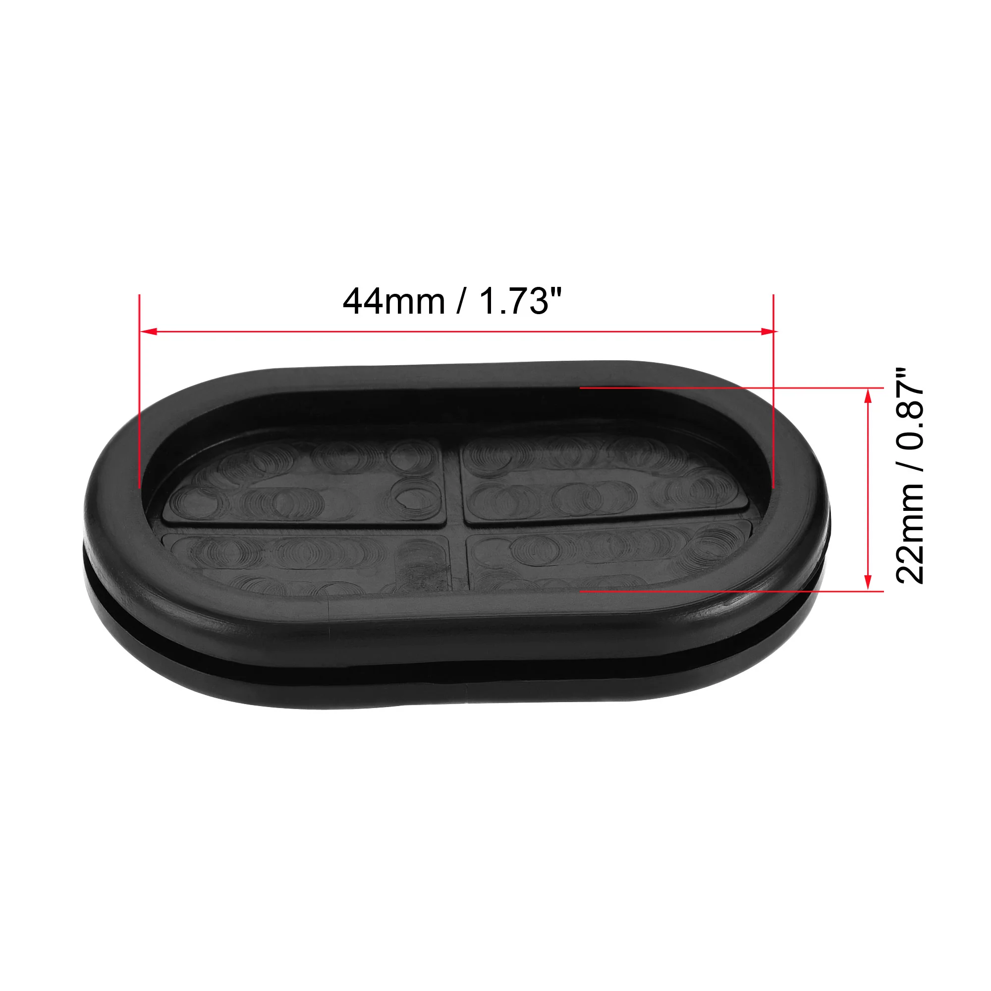 Rubber Grommet Oval Double-Sided Mount Size Wire Protection - Image 3