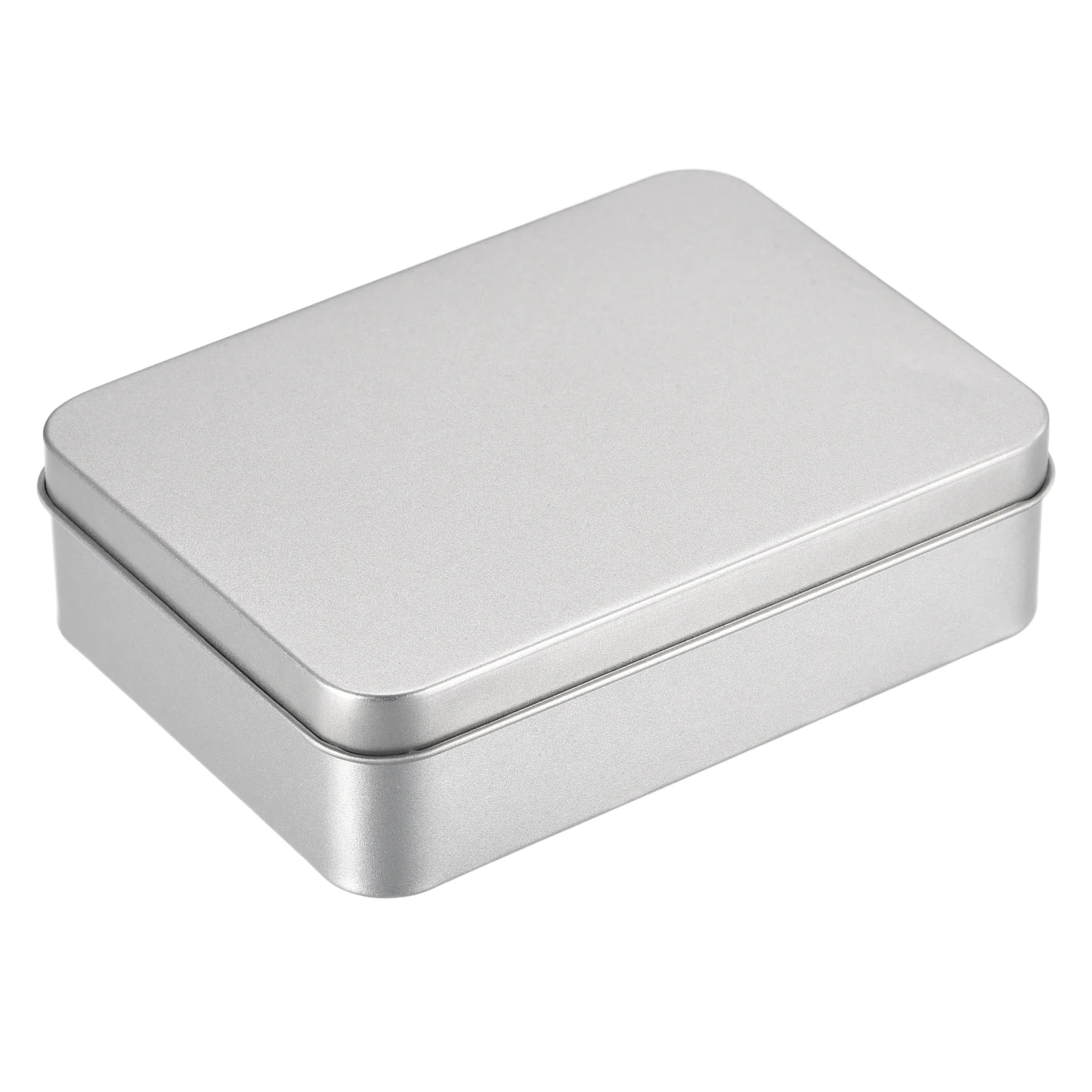 Metal Tin Box, Rectangular Empty Tinplate Storage Containers with Lids - Image 29