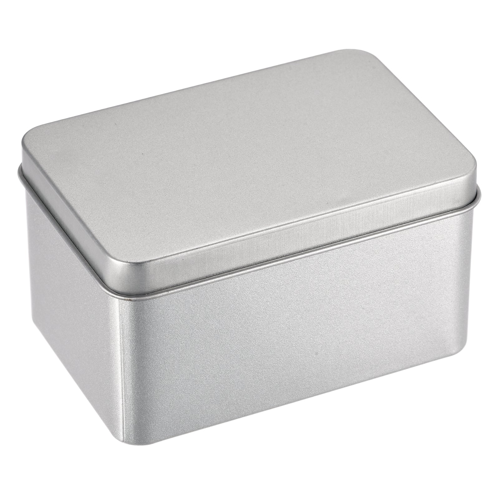 Metal Tin Box, Rectangular Empty Tinplate Storage Containers with Lids - Image 9