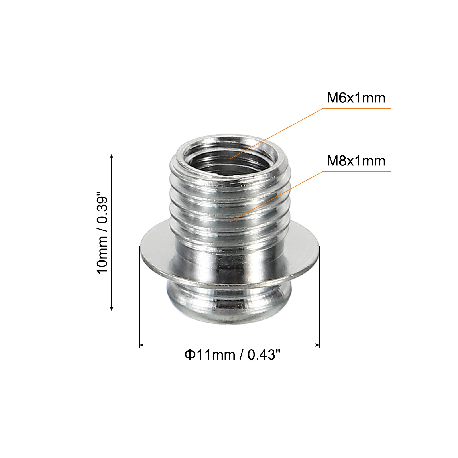 Thread Reducing Nut, 3 Pack M8 Male to M6 Fine Thread Female Gooseneck Hose Adapter Bracket Conversion Nut for Microphone Gooseneck Hose - Image 2