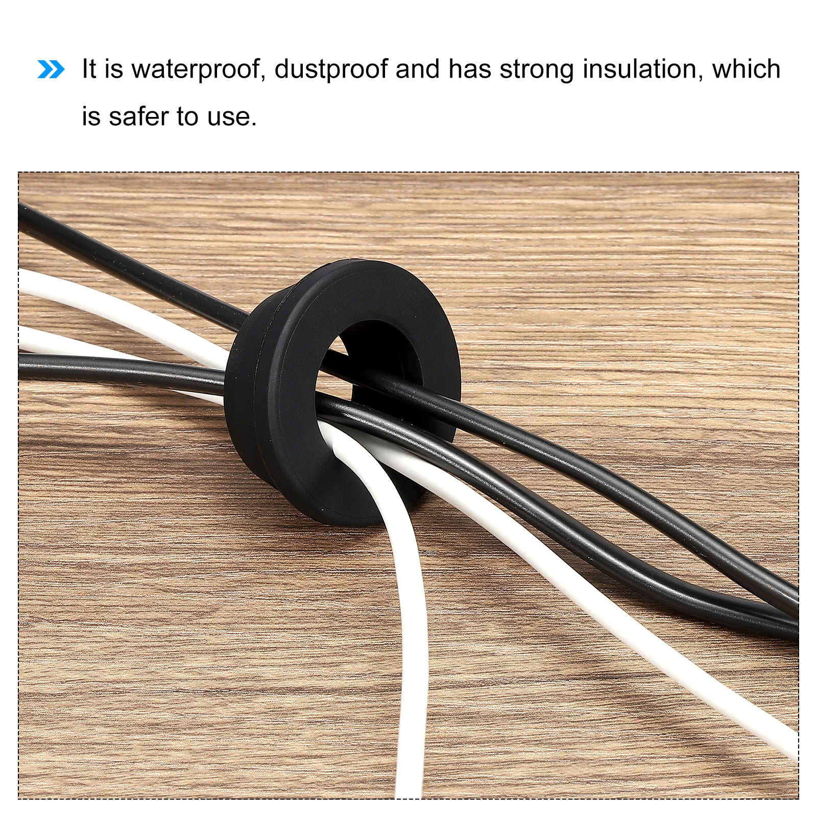Snap Grommet Hole Plug Seal Anti-Scratch for Electrical Box Cable Pipe - Image 55