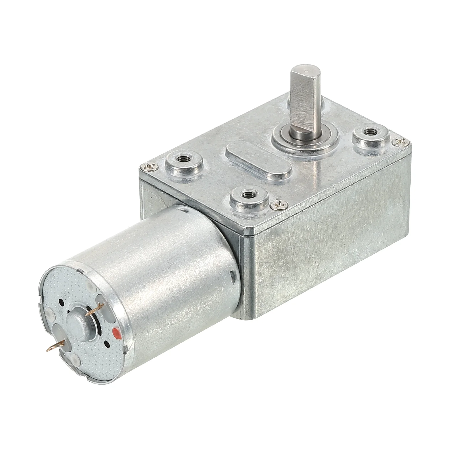 DC 6V 90RPM Turbo Worm Geared Motor 6mm D Shaft Reduction Electric Motor