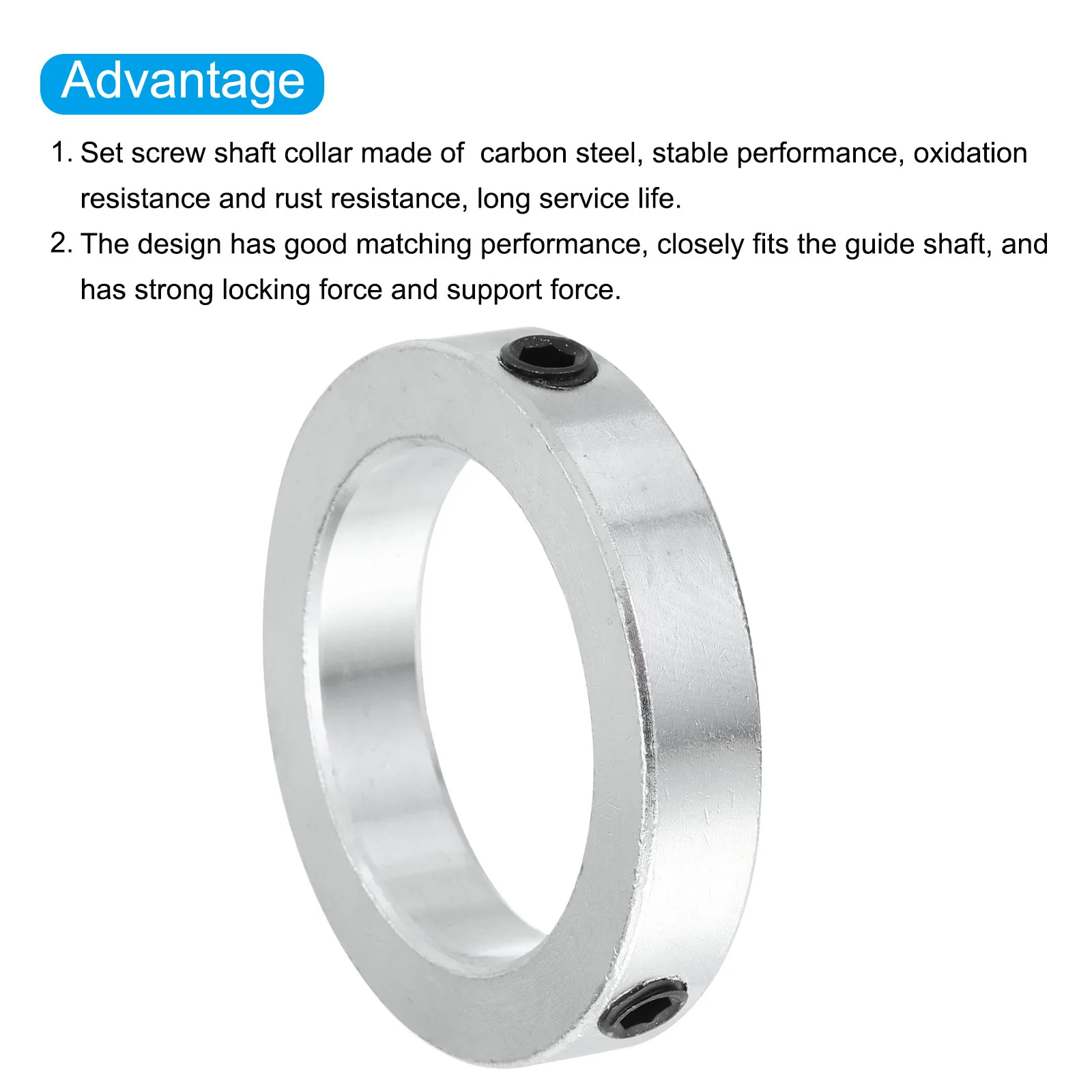 Shaft Collar Bore Set Screw Style Clamping Collars for Machine Tools Drive Shafts - Image 20