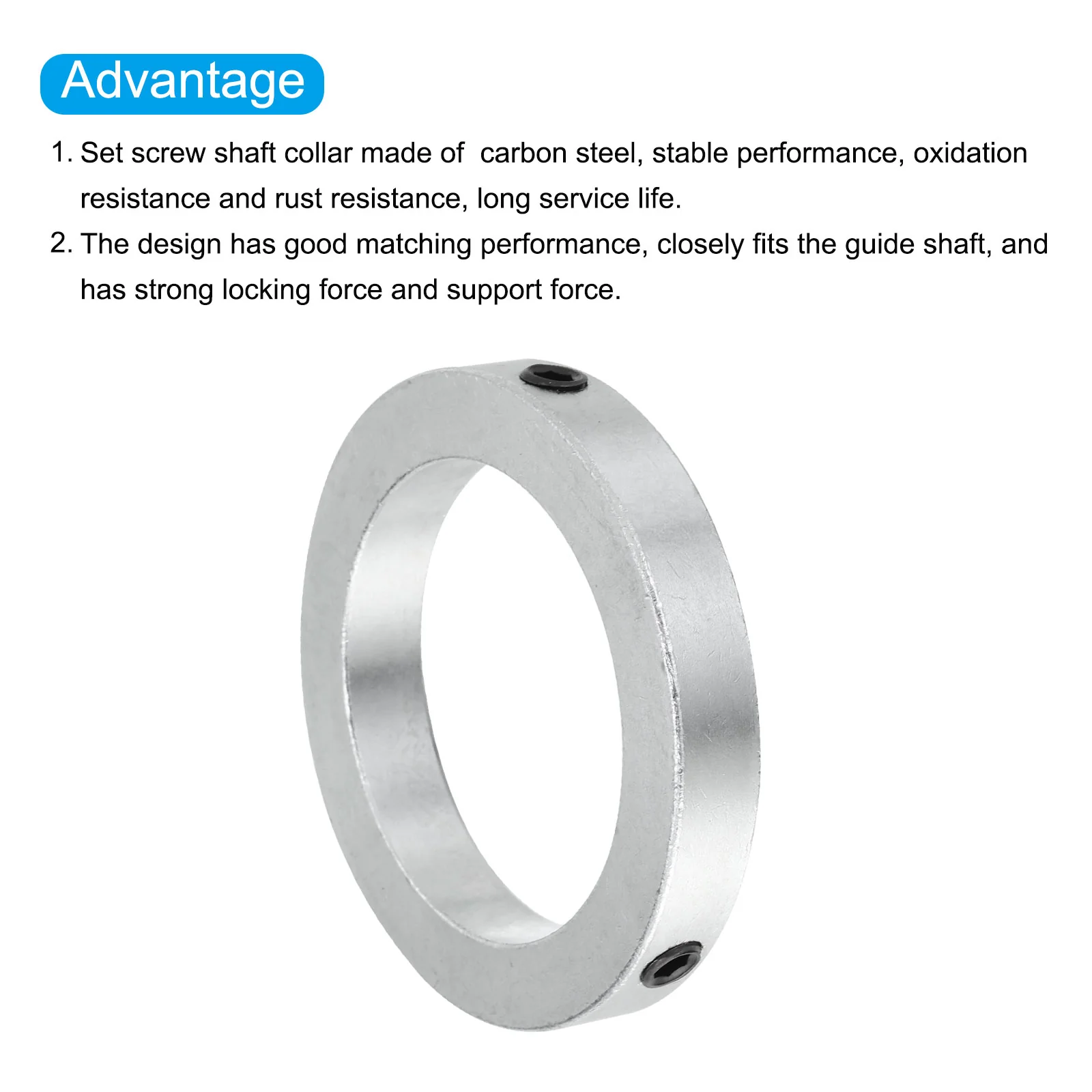 Shaft Collar Bore Set Screw Style Clamping Collars for Machine Tools Drive Shafts - Image 32