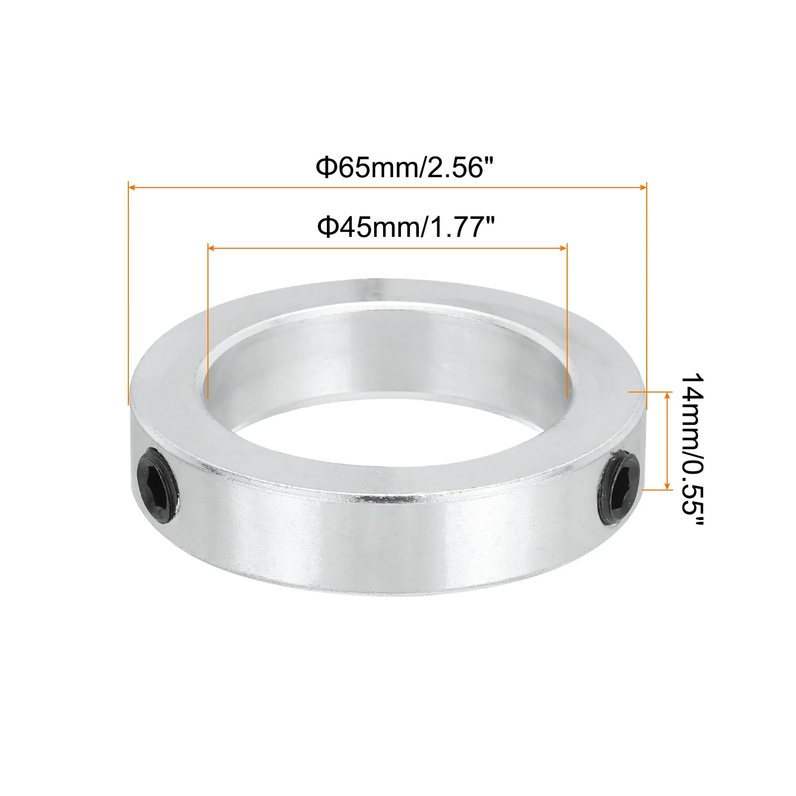 Shaft Collar Bore Set Screw Style Clamping Collars for Shaft Fixing Machine Tools Drive Shafts - Image 2
