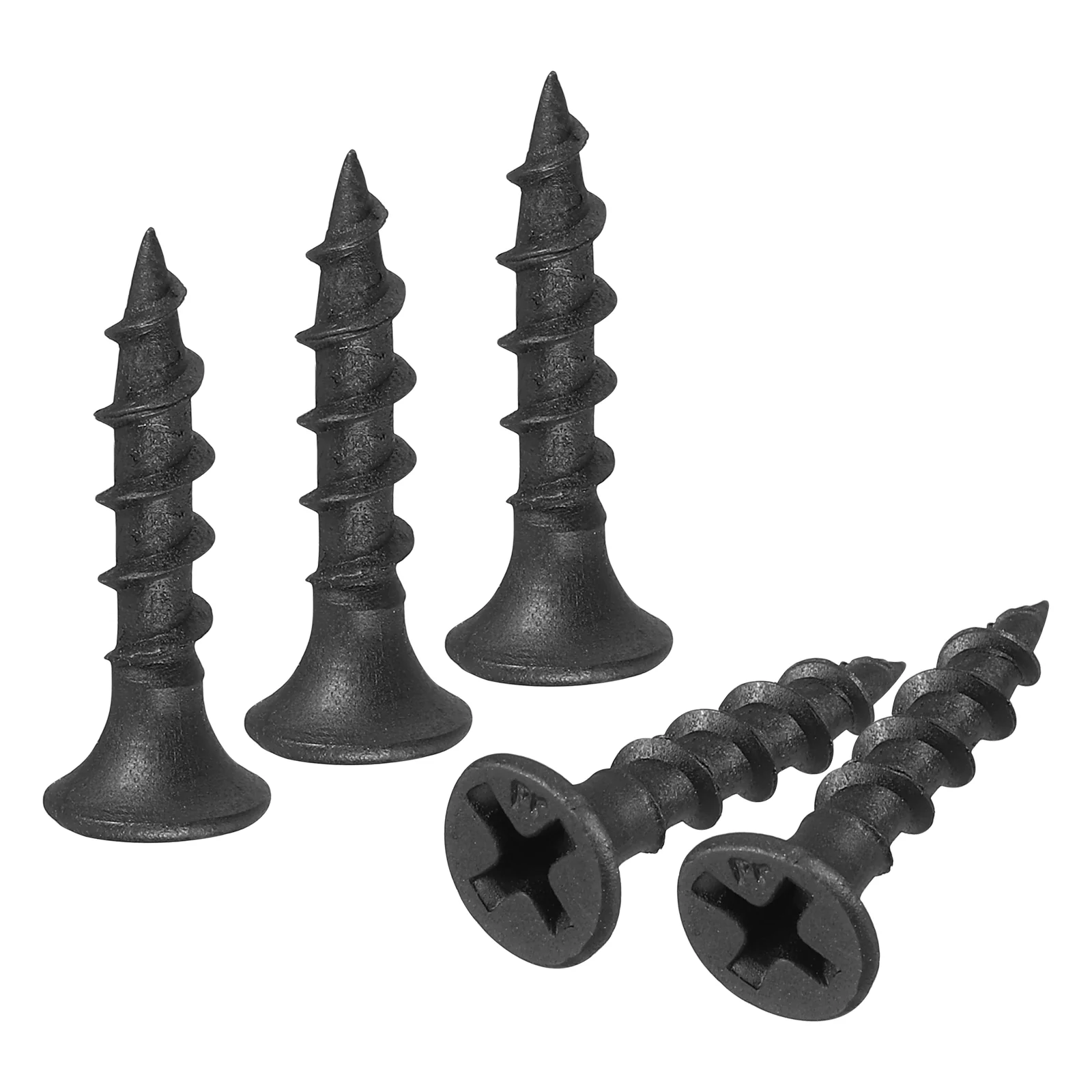 Uxcell M3.8x19mm 150pcs Phillips Drive Wood Screws, Carbon Steel Self Tapping Screws