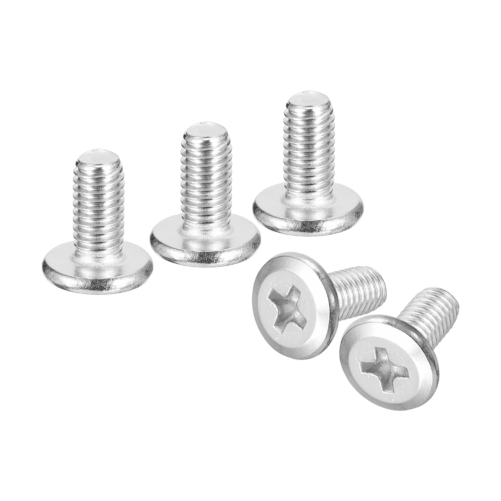 Uxcell M5x10mm Flat Round Head Phillips Head Screw, 20Pcs Phillips Drive Machine Screw