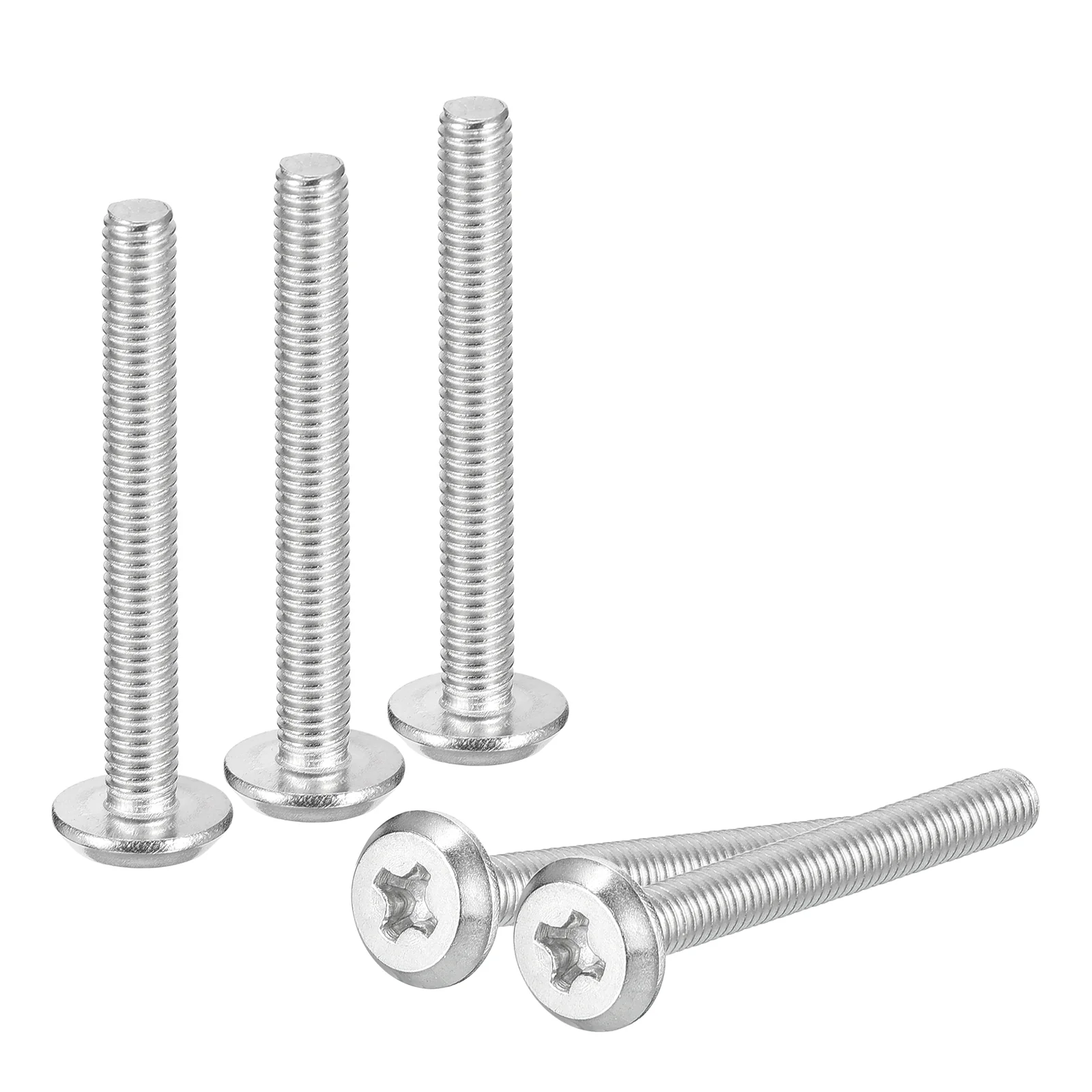 Uxcell M3x25mm Flat Round Head Phillips Head Screw, 100Pcs Phillips Drive Machine Screw
