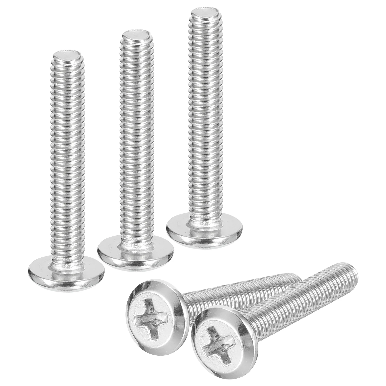 Uxcell M4x25mm Flat Round Head Phillips Head Screw, 50Pcs Phillips Drive Machine Screw