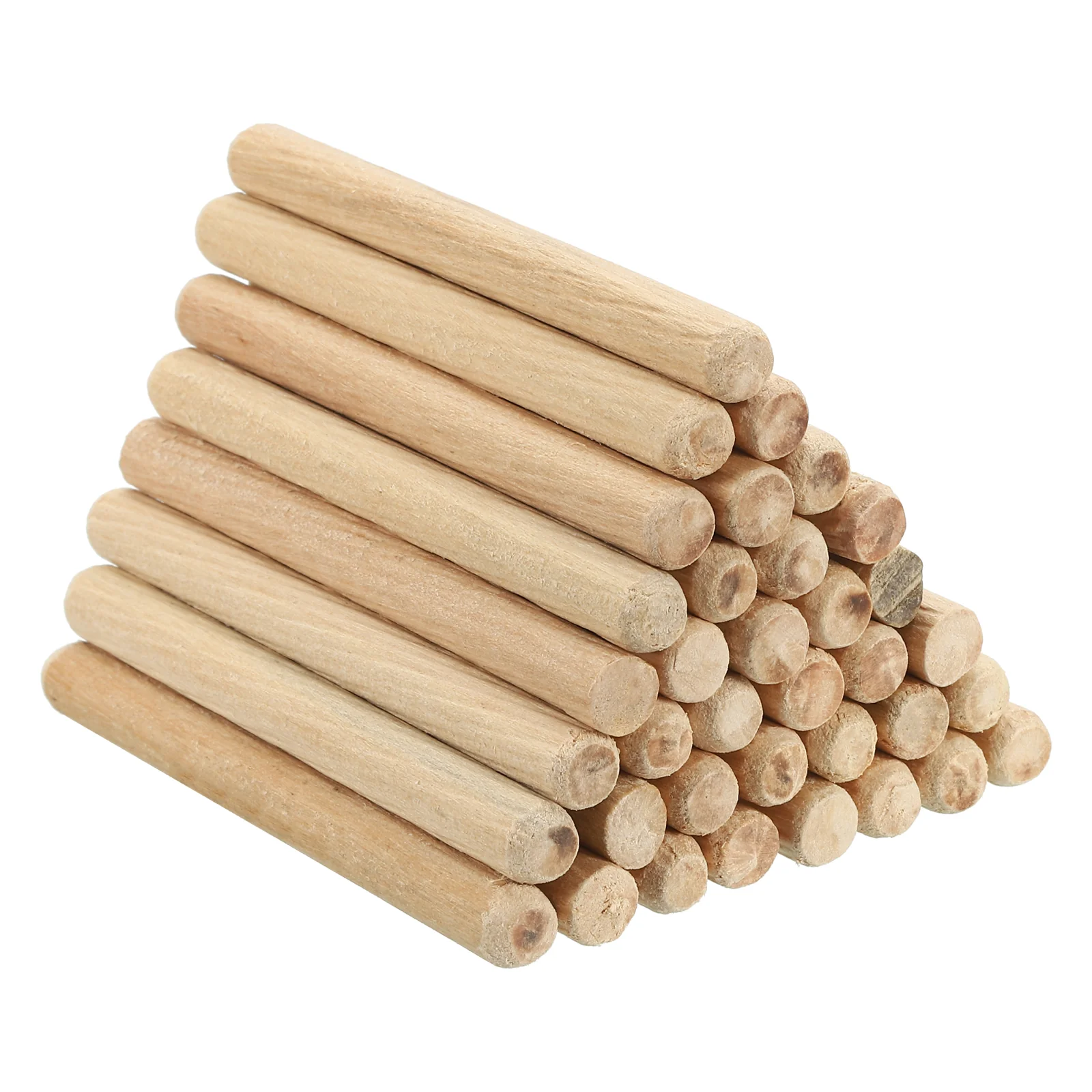5/16"x3 1/8" Wood Dowel Pins,60 Pack Fluted Wooden Dowel Pin Beveled Groove Rods