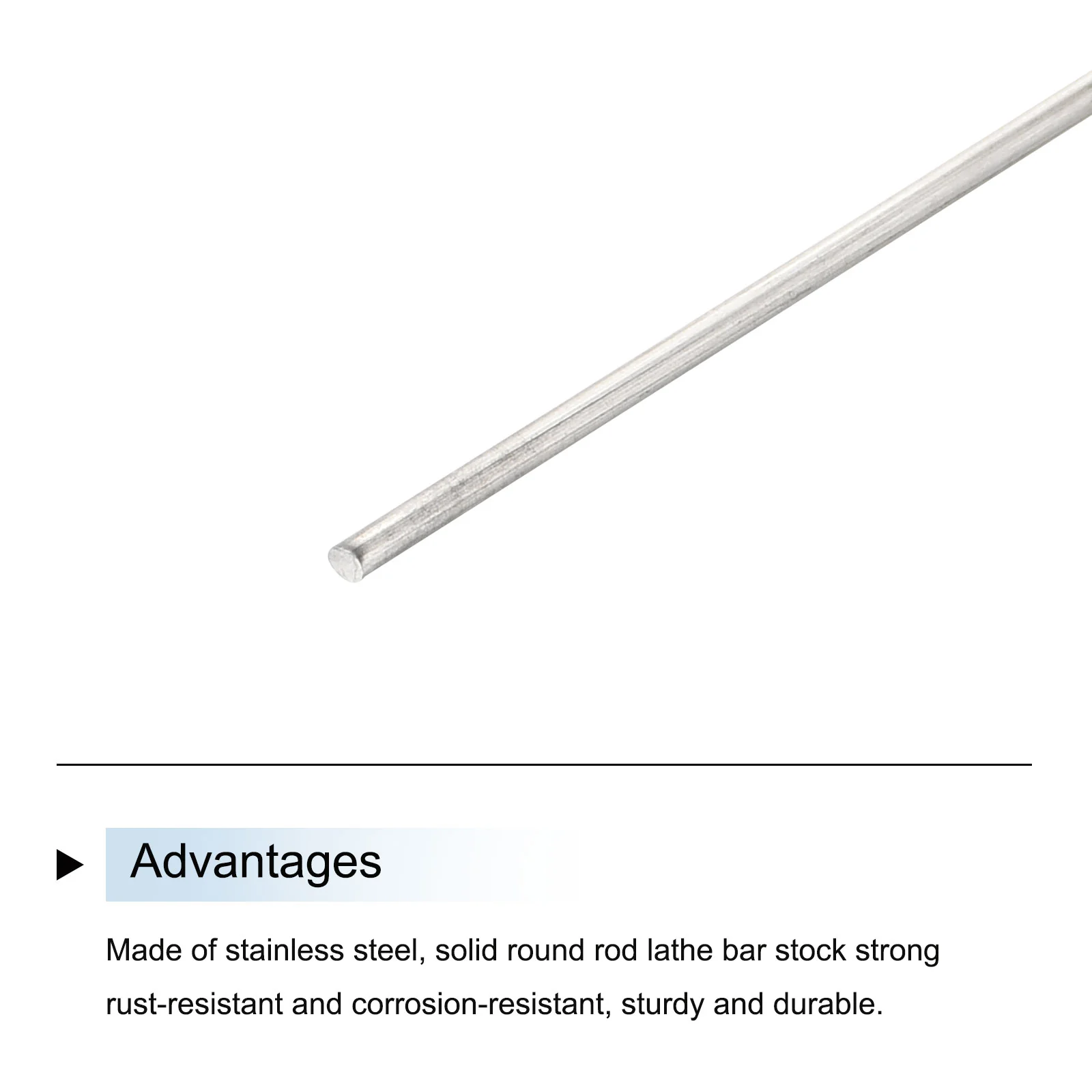 6Pcs 304 Stainless Steel Round Rods Bar 1mm x 100mm for Various Shaft DIY - Image 4