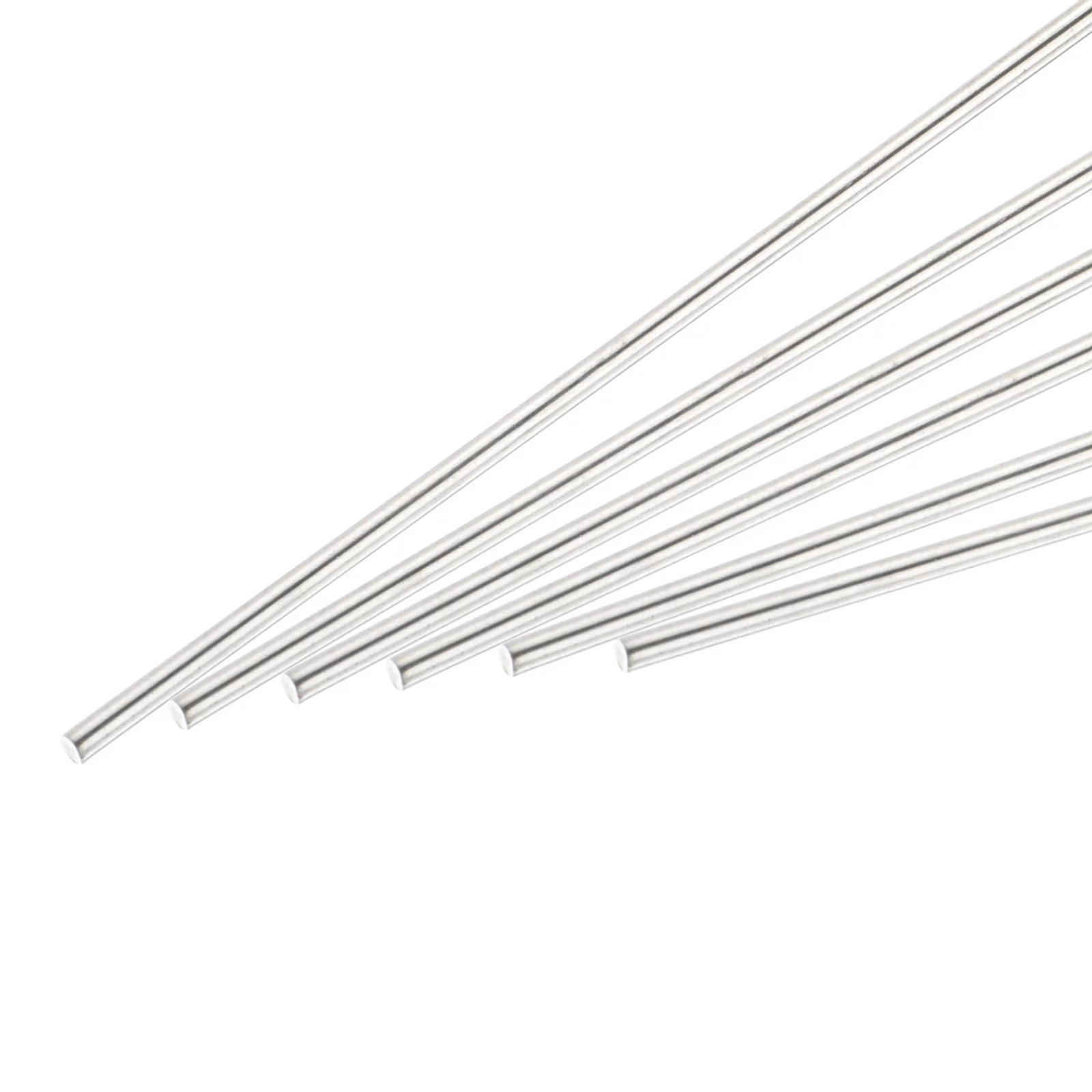 6Pcs 304 Stainless Steel Round Rods Bar 2mm x 150mm for Various Shaft DIY