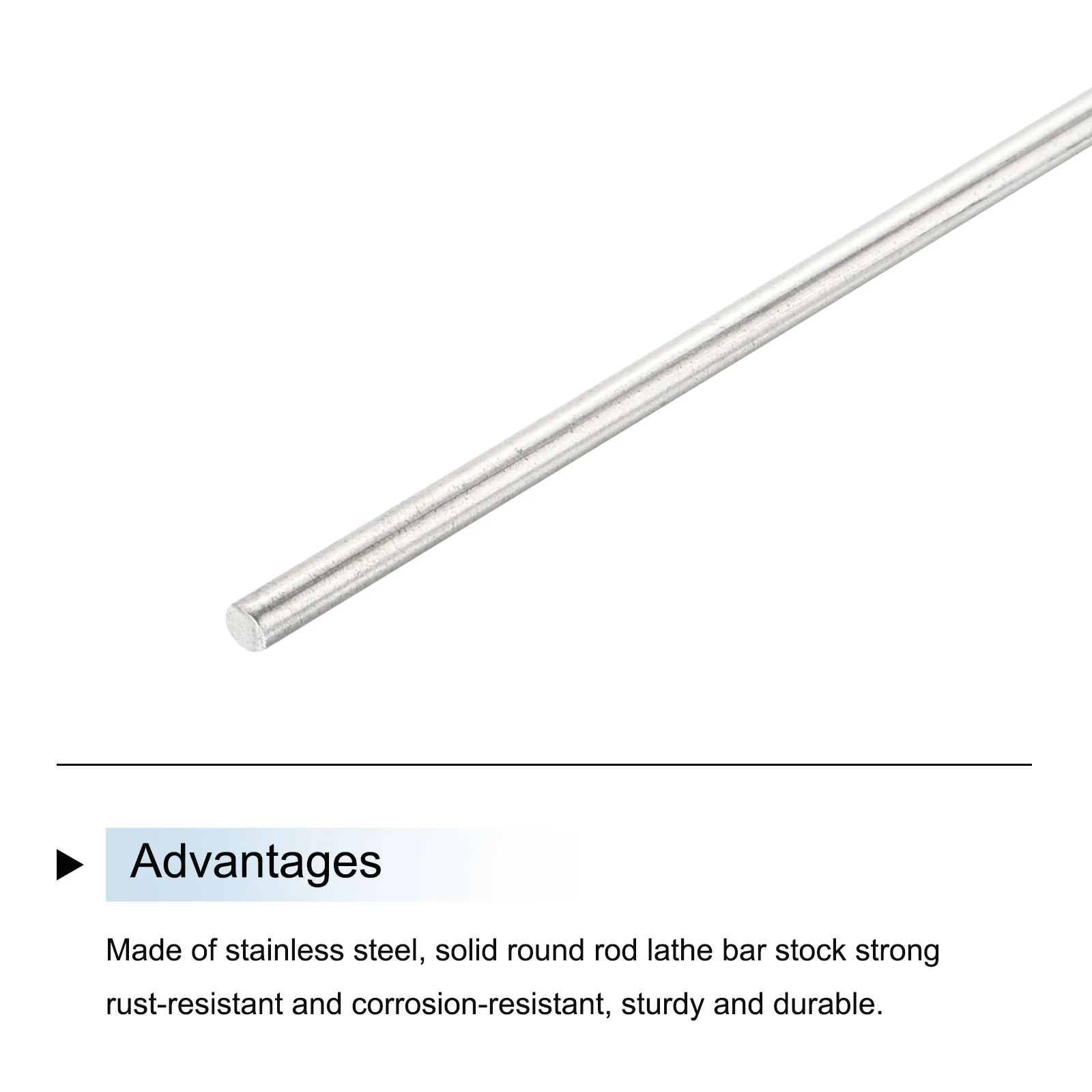 6Pcs 304 Stainless Steel Round Rods Bar 1.5mm x 100mm for Various Shaft DIY - Image 4