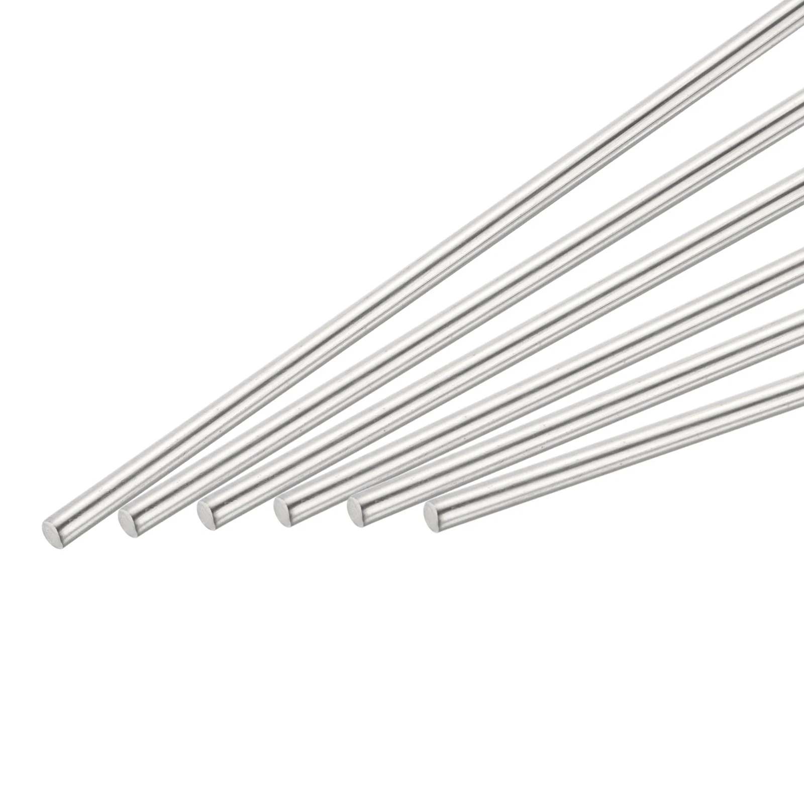 6Pcs 304 Stainless Steel Round Rods Bar 3mm x 100mm for Various Shaft DIY
