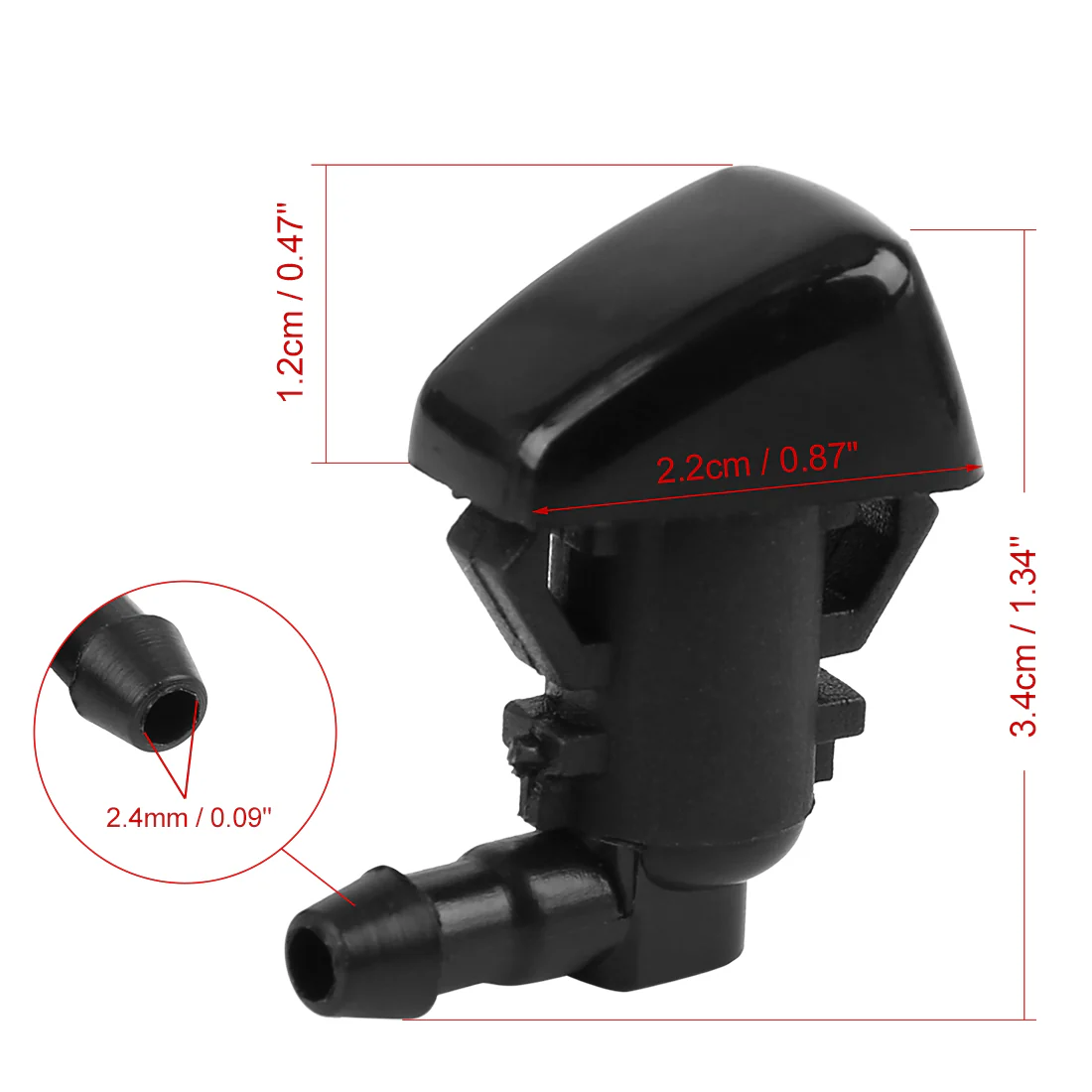 2pcs Windshield Wiper Jet Nozzle for Dodge Nitro 2011-2007 55157319AA - Image 6
