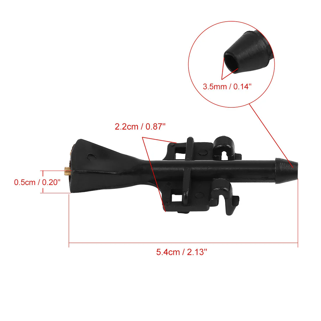 2pcs Windshield Wiper  Jet Nozzle for Vauxhall Meriva a 2003-2010 93387764 - Image 6