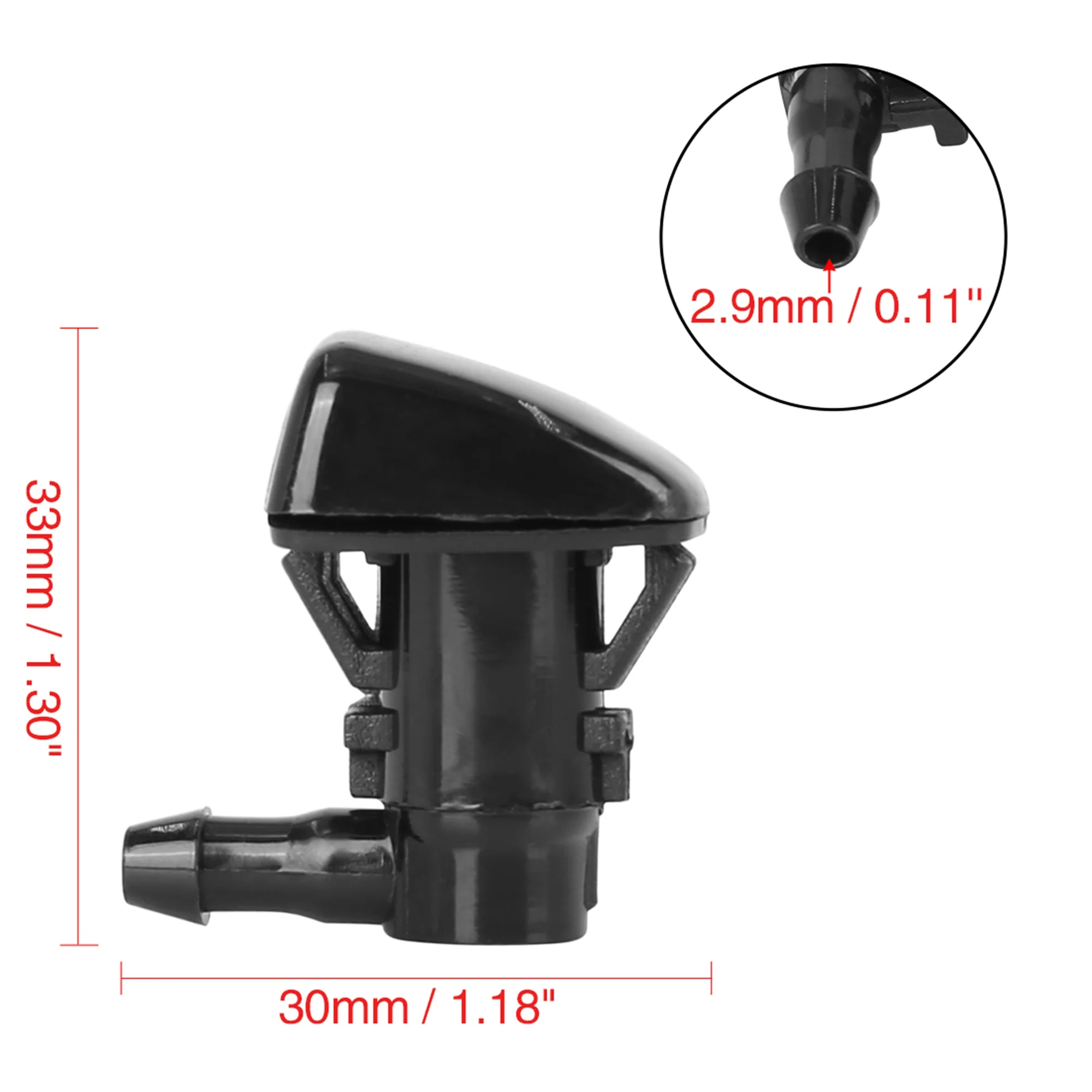 2pcs 8S4Z17603AA Windshield Washer Sprayer Nozzle Single Hole Replacement for Ford Focus 2008-2011 - Image 5