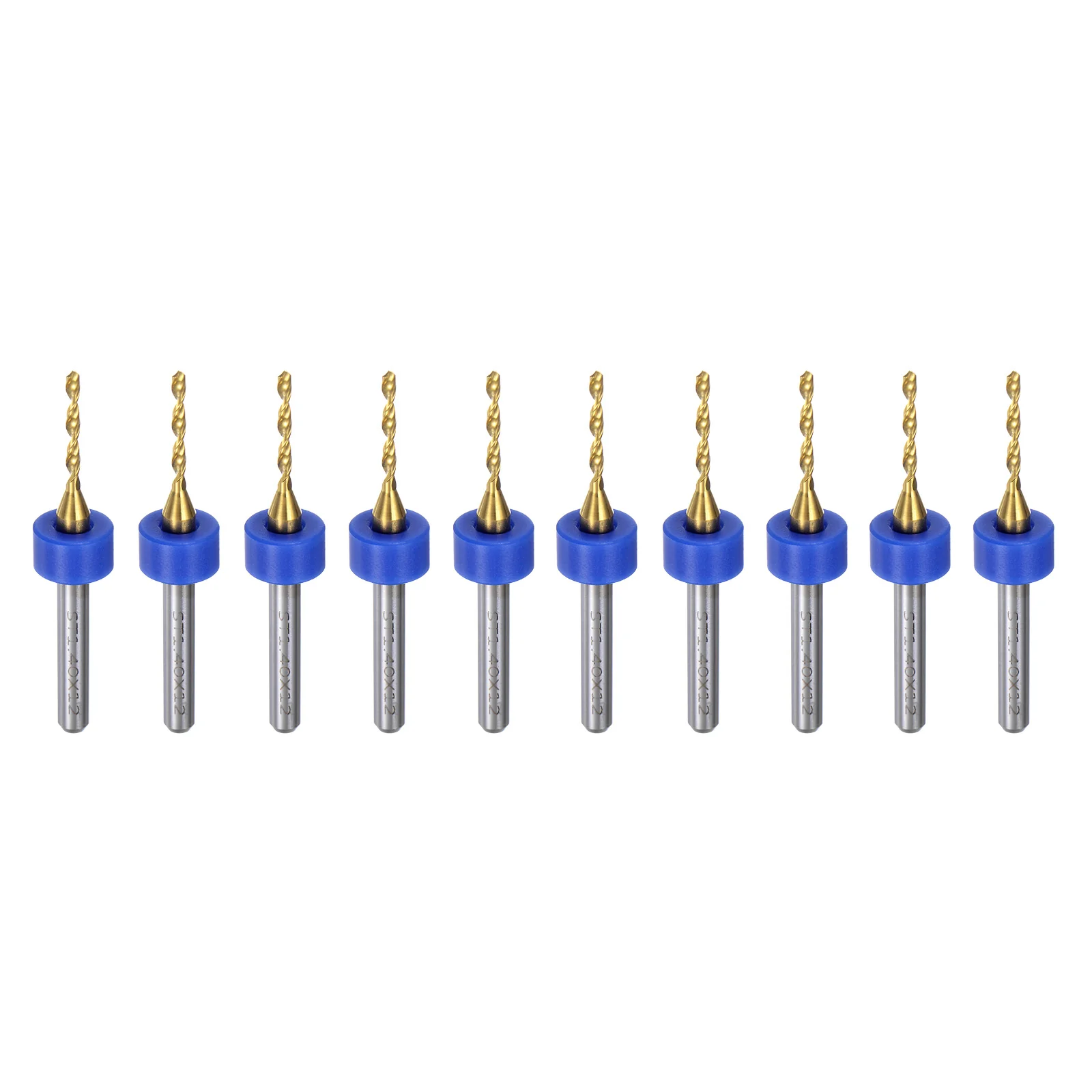 Uxcell 1.4mm PCB Drill Bits 1/8" Shank Carbide Micro Twist Mini Drill Bits, 10pcs