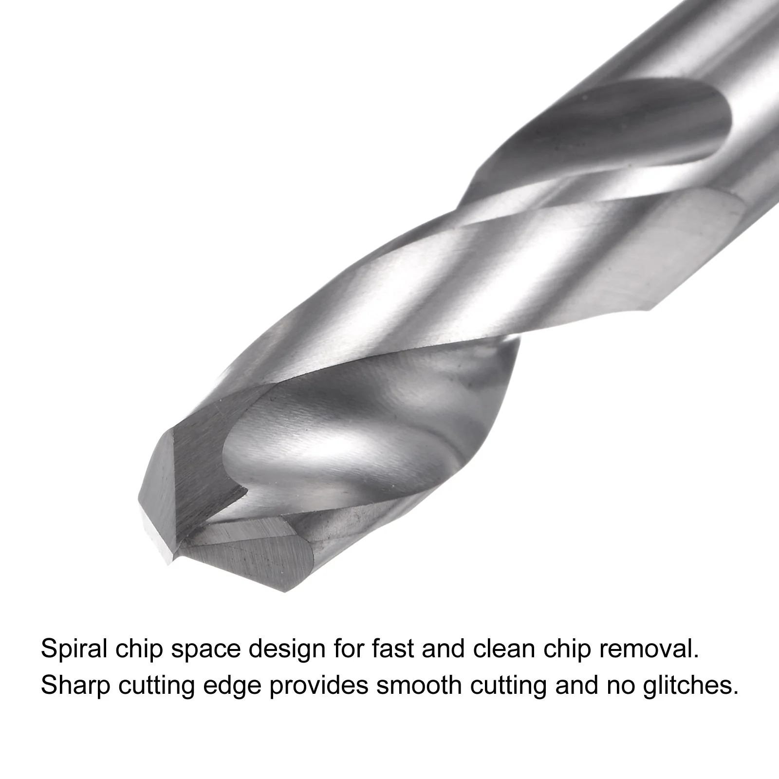 Uxcell 11mm C2/K20 Tungsten Carbide Straight Shank Spiral Flutes Twist Drill Bit - Image 3