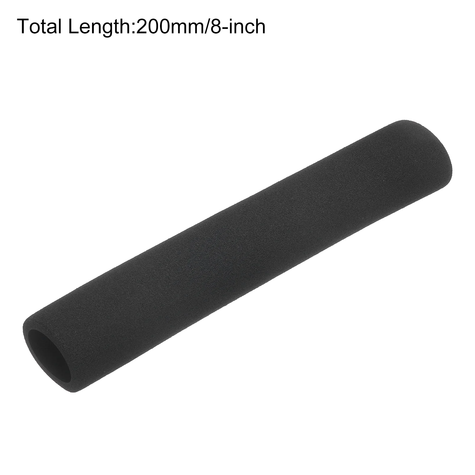 Uxcell Pipe Insulation Tube Foam Tubing for Grip Support 27mm ID 37mm OD 200mm Black - Image 2