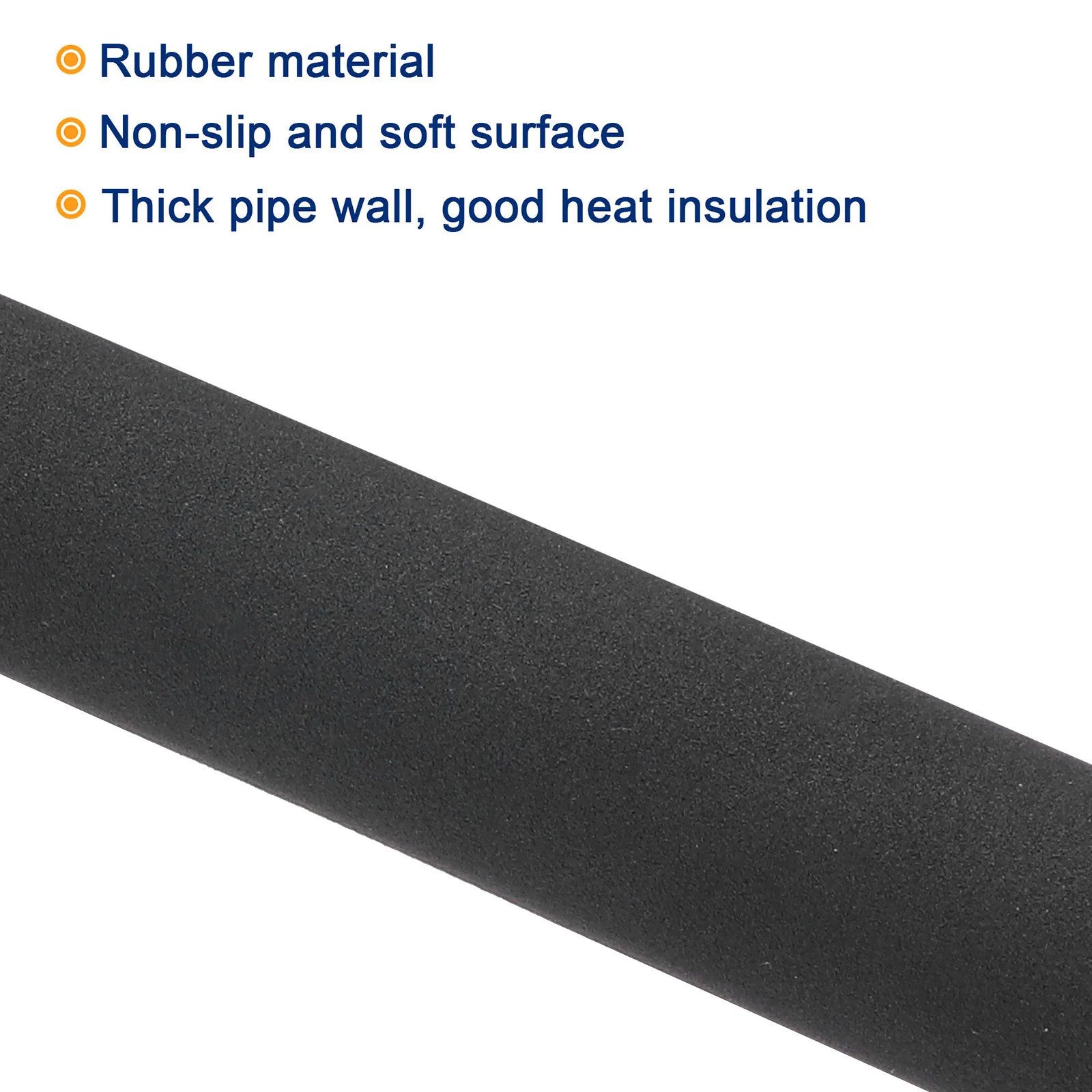 Pipe Insulation Tube Foam Tubing for Handle Grip 18mm ID 28mm OD 300mm Black - Image 3