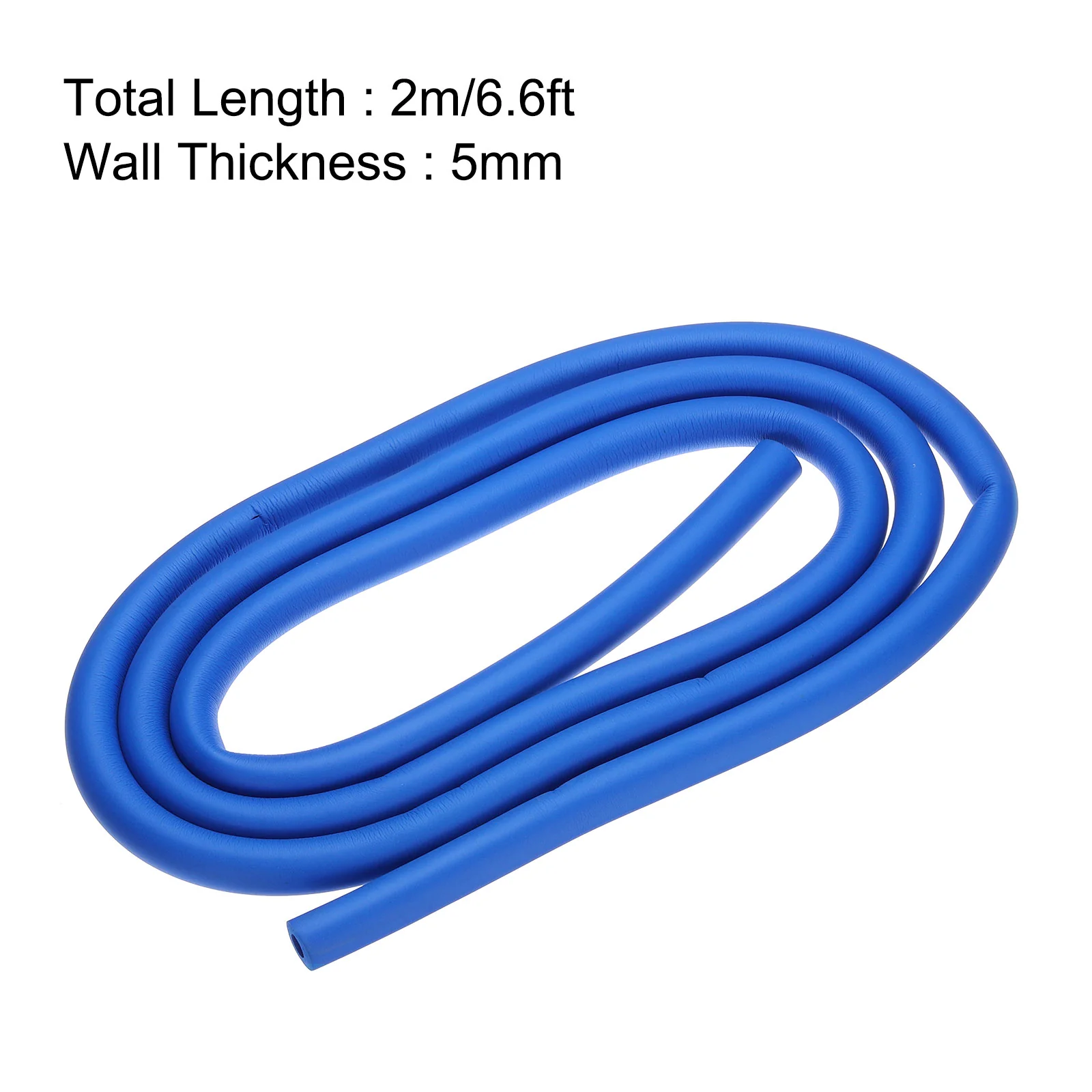 Uxcell Pipe Insulation Tube Foam Tubing for Handle Grip 10mm ID 20mm OD 2m Blue - Image 2