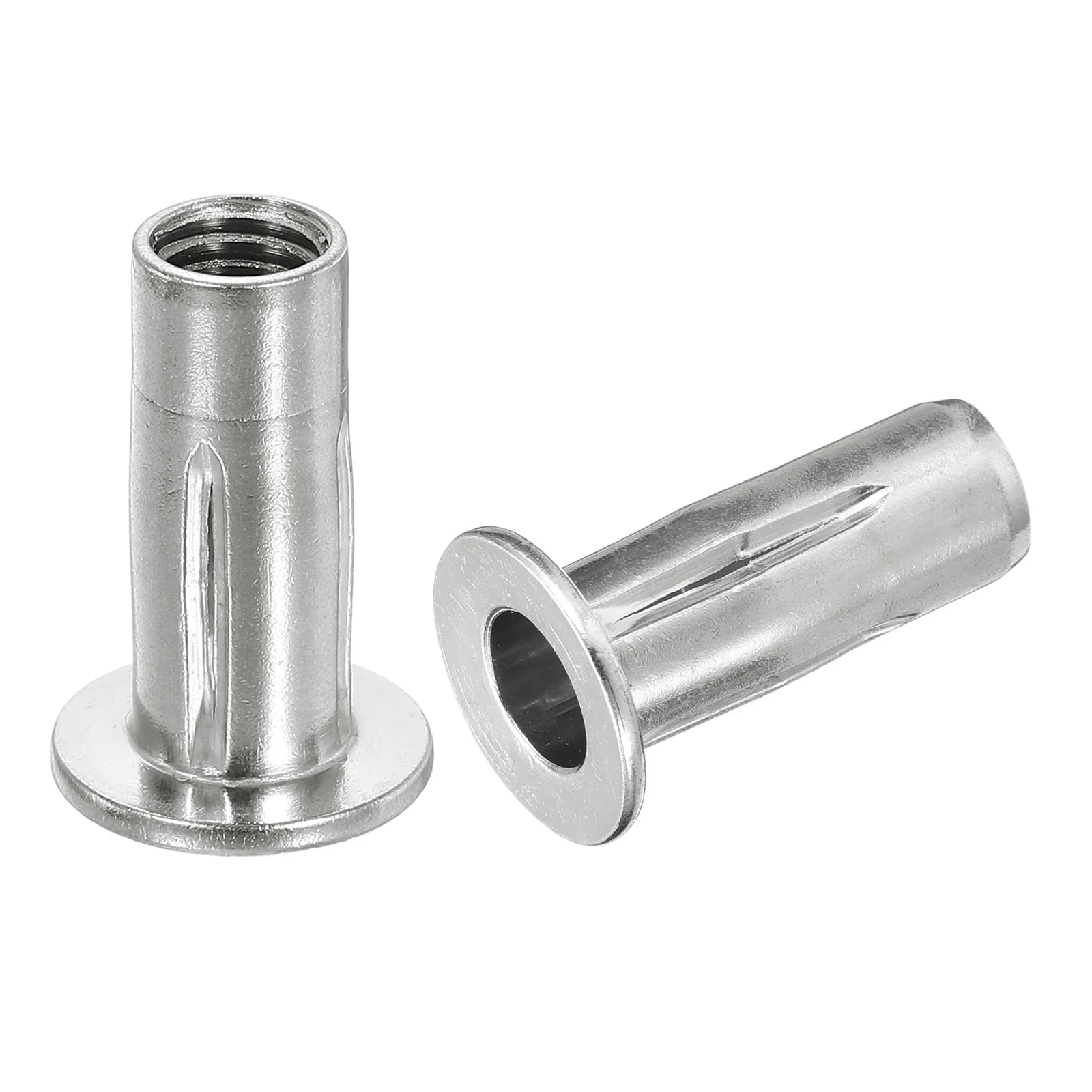 Uxcell M10 Multi-Grip Rivet Nuts, 8pcs Pre-Bulbed Insert Nut 304 Stainless Steel