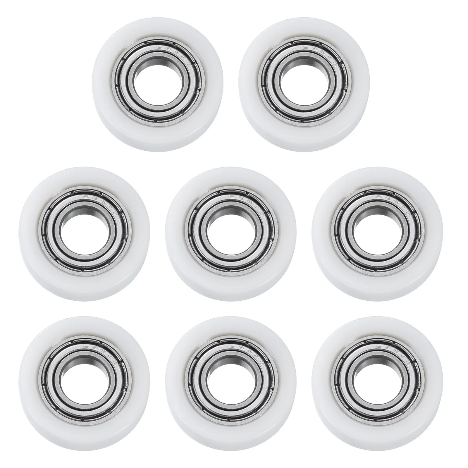 Uxcell 8Pcs Ball Bearing Guide 8x22x7mm Double Metal Shielded Chrome Steel