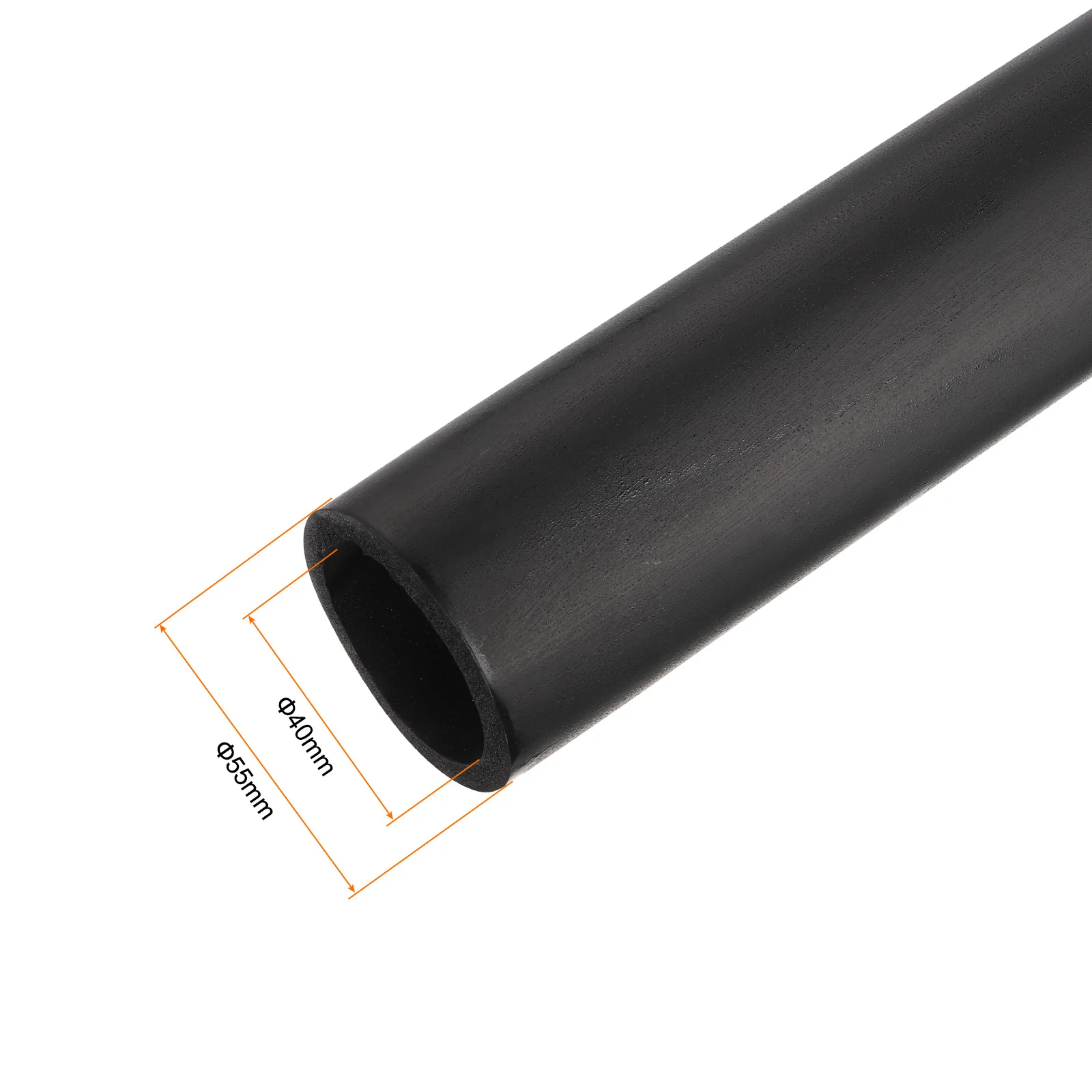 Uxcell Foam Tubing for Handle Grip Support, Pipe Insulation, 40mm ID 55mm OD 2m Black - Image 3