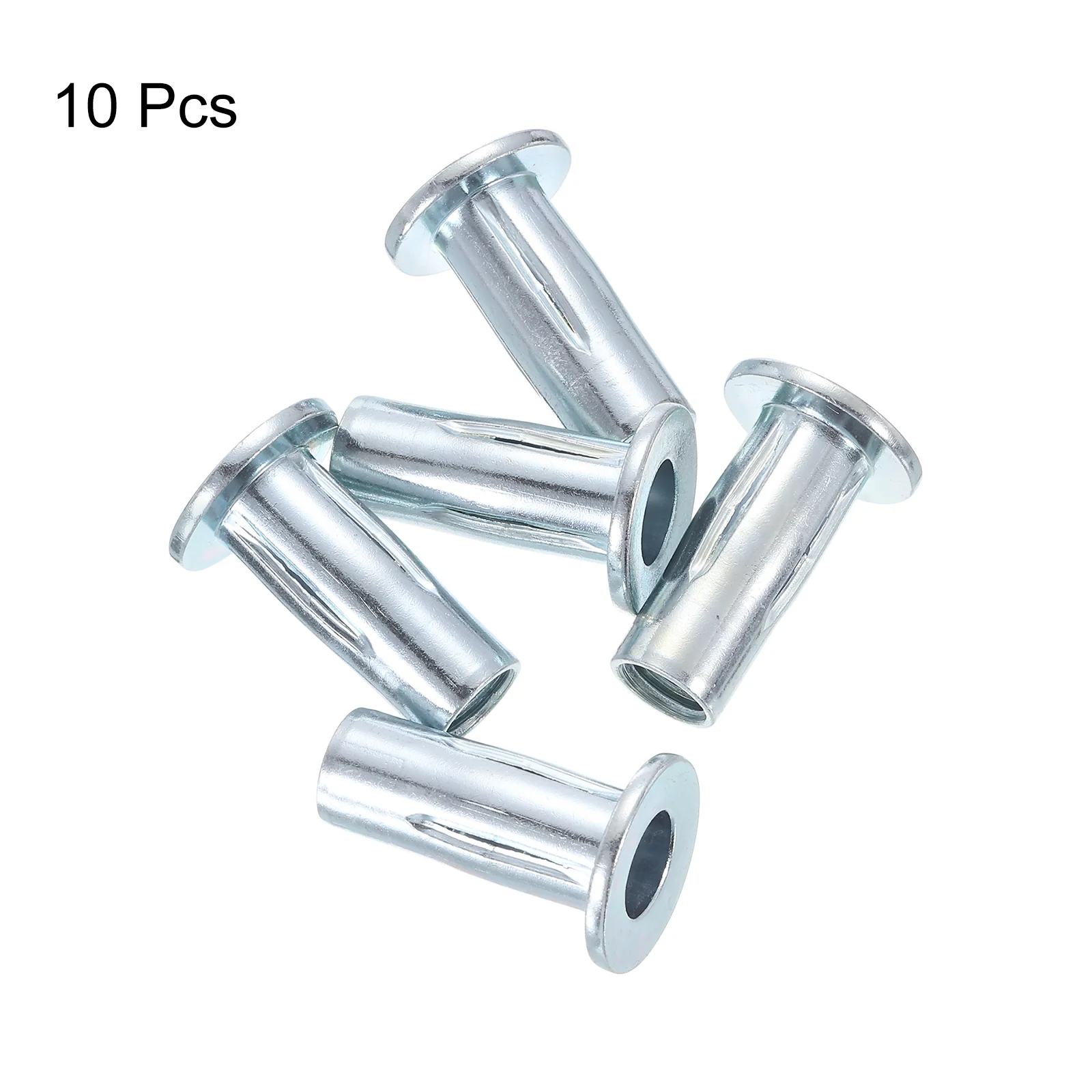 Uxcell M10 Multi-Grip Rivet Nuts, 10pcs Pre-Bulbed Insert Nut Carbon Steel - Image 3