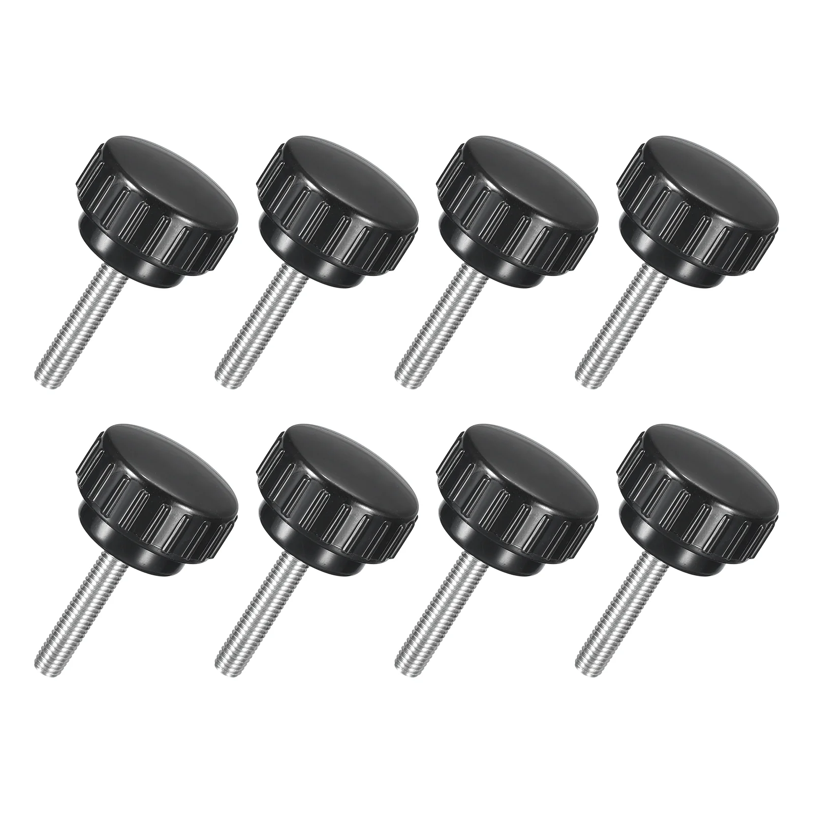 Uxcell 8Pcs M5 x 25mm Knurled Clamping Knob Thumb Clamping Knob Screw 25mm Dia