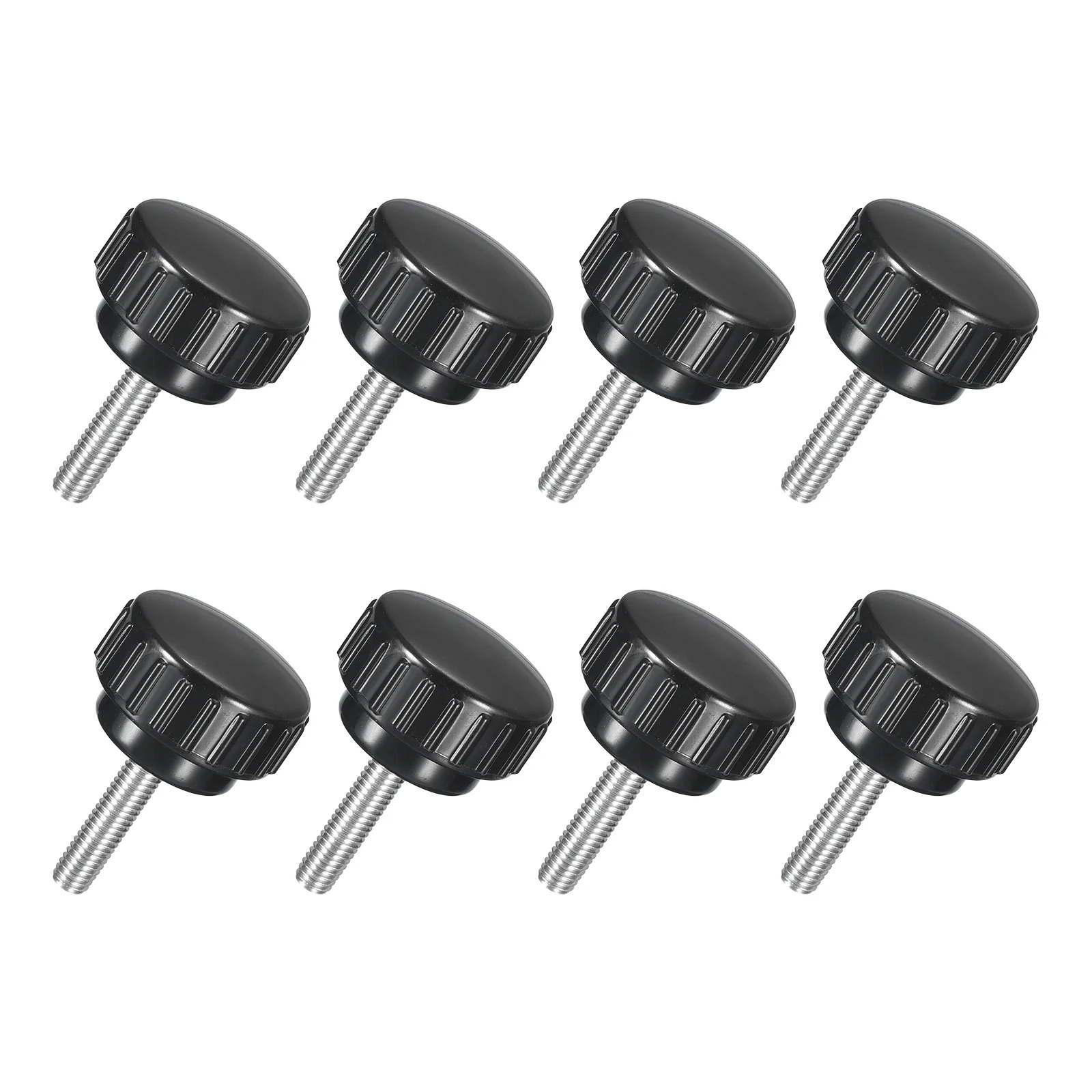 Uxcell 8Pcs M5 x 20mm Knurled Clamping Knob Thumb Clamping Knob Screw 25mm Dia