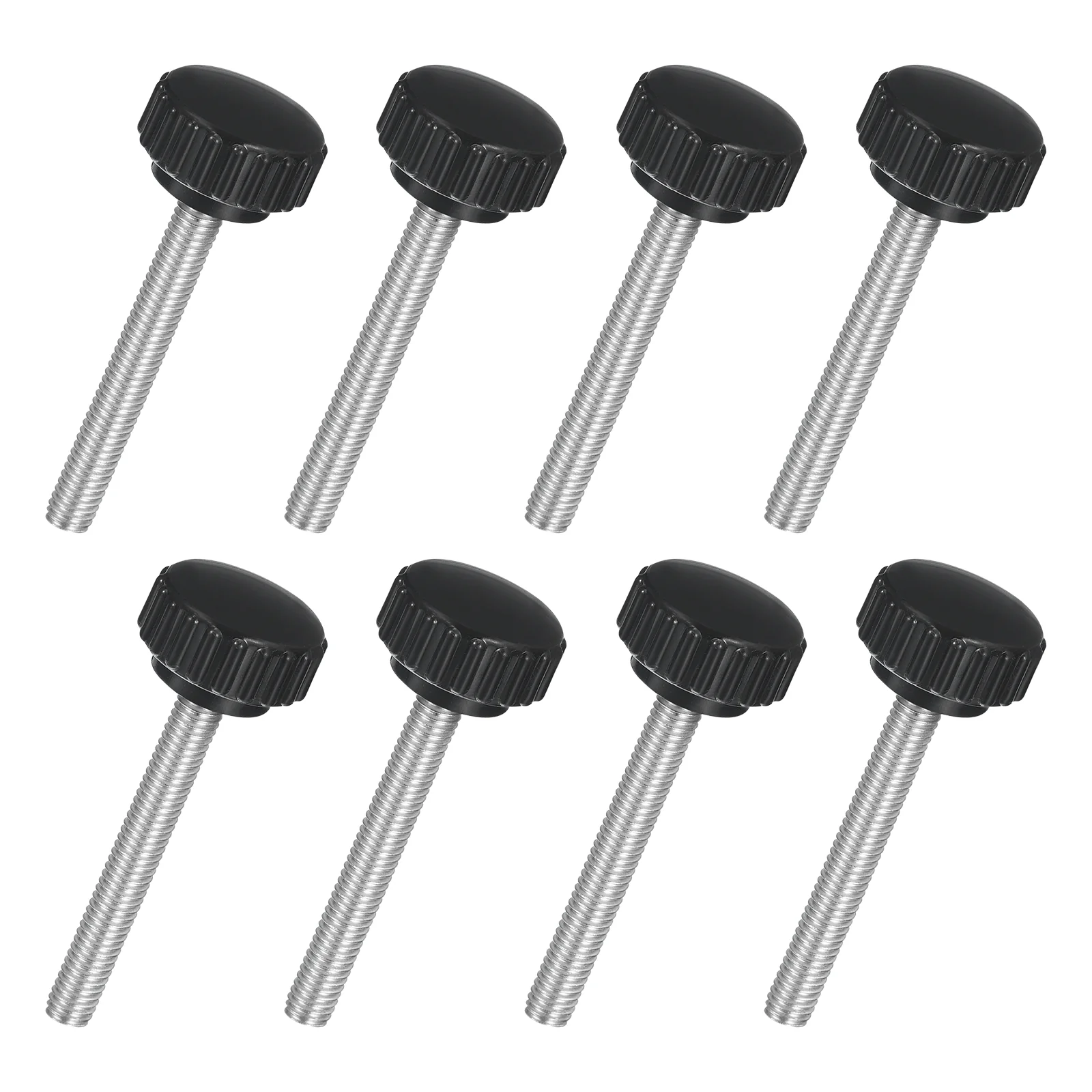 Uxcell 8Pcs M6 x 45mm Knurled Clamping Knob Thumb Clamping Knob Screw 22mm Dia