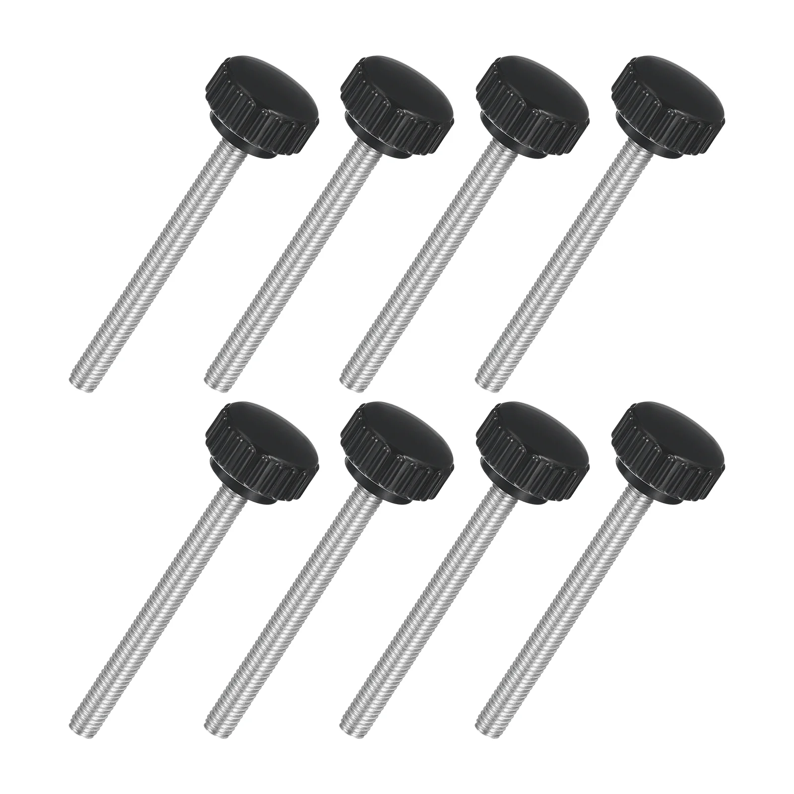 Uxcell 8Pcs M6 x 60mm Knurled Clamping Knob Thumb Clamping Knob Screw 22mm Dia