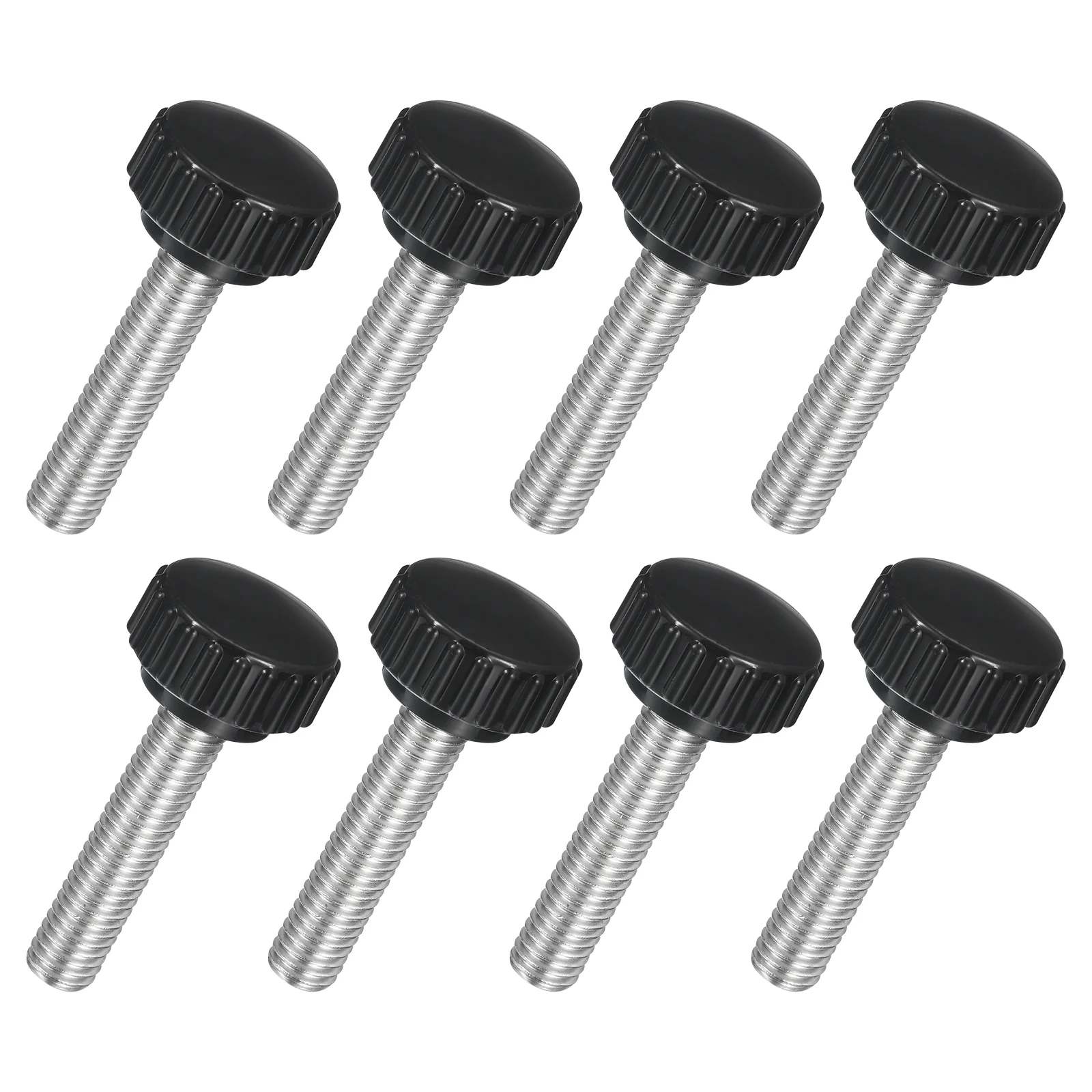 Uxcell 8Pcs M8 x 35mm Knurled Clamping Knob Thumb Clamping Knob Screw 22mm Dia