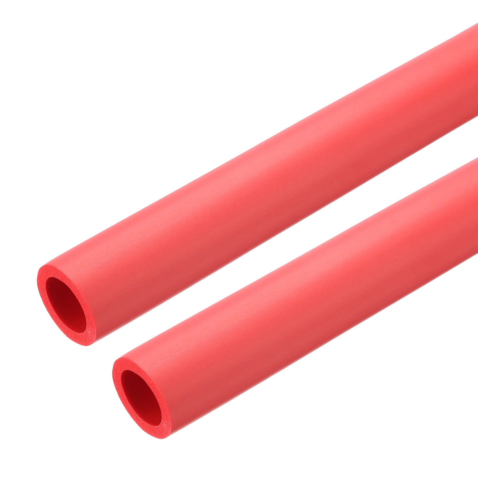 Uxcell 2pcs 3.3ft Foam Pipe Insulation Tube 7/8 inch(22mm) ID 1 3/16 inch(30mm) OD, Red