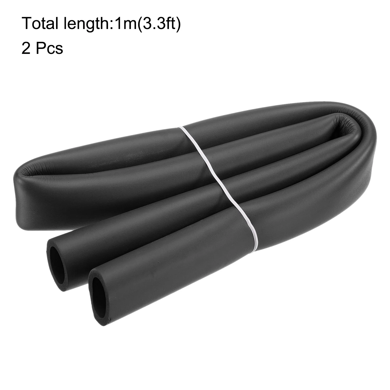 Uxcell 2pcs 3.3ft Foam Pipe Insulation Tube 1 1/8 inch(28mm) ID 1 3/8 inch(35.5mm) OD - Image 2