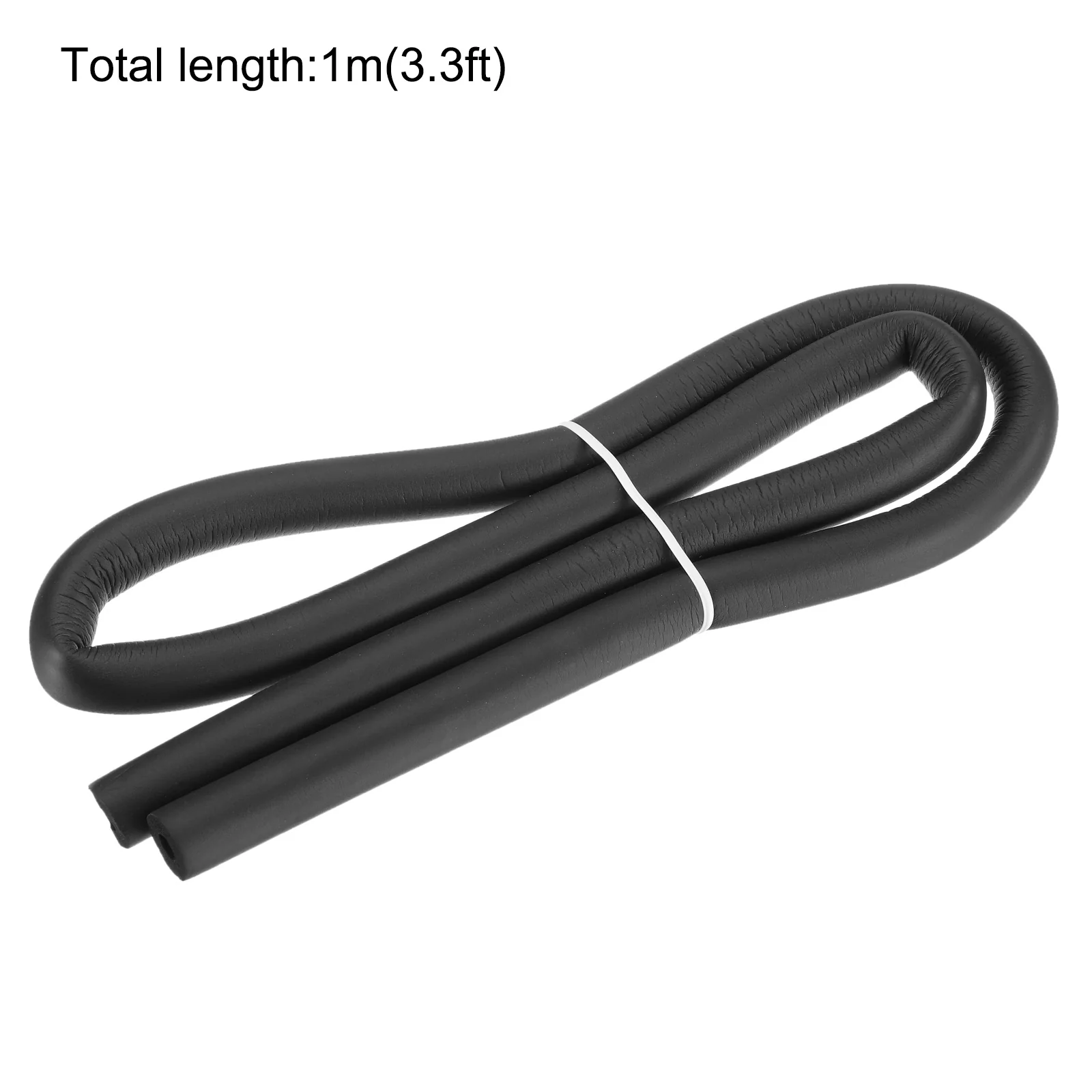 Uxcell Foam Tubing for Handle Grip Support Pipe Insulation 8mm ID 18mm OD 1m Black - Image 2