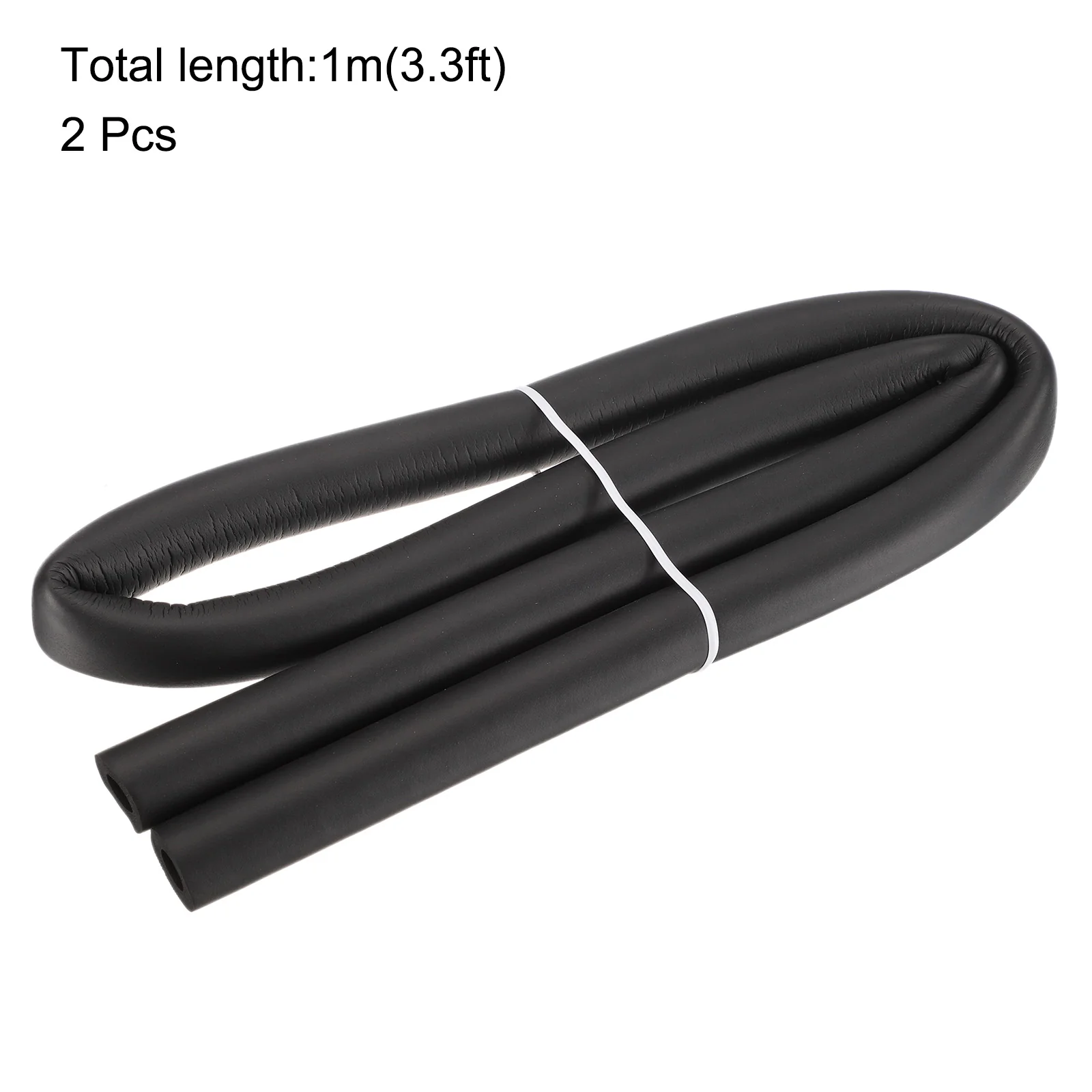 Uxcell 2pcs 3.3ft Pipe Insulation Tube 3/8 inch(10mm) ID 3/4 inch(19mm) OD Foam Tube - Image 2