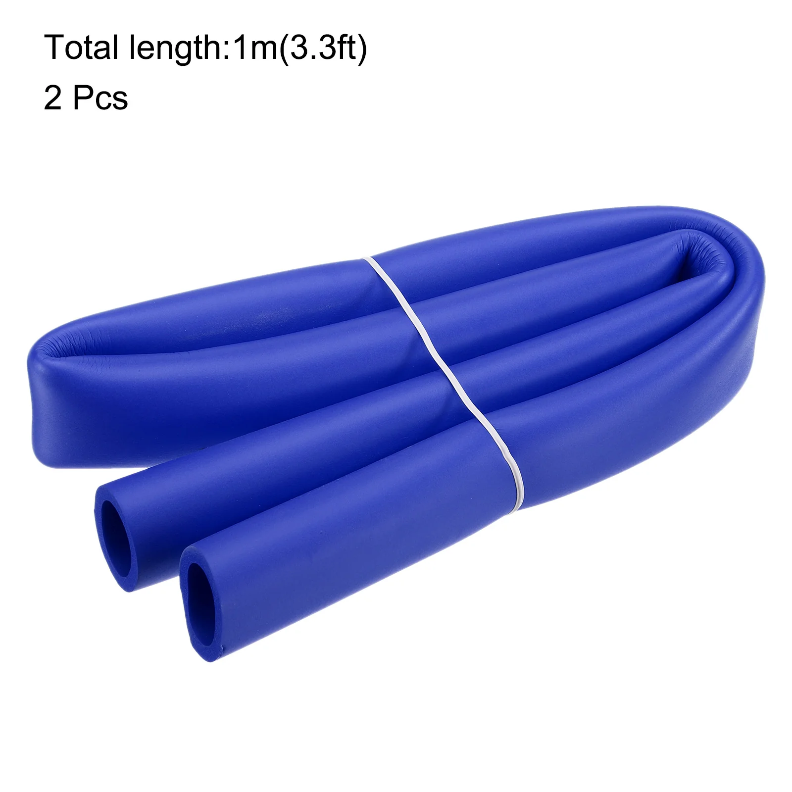Uxcell 2pcs 3.3ft Foam Pipe Insulation Tube 28mm ID 1 1/2 inch(37mm) OD, Blue - Image 2