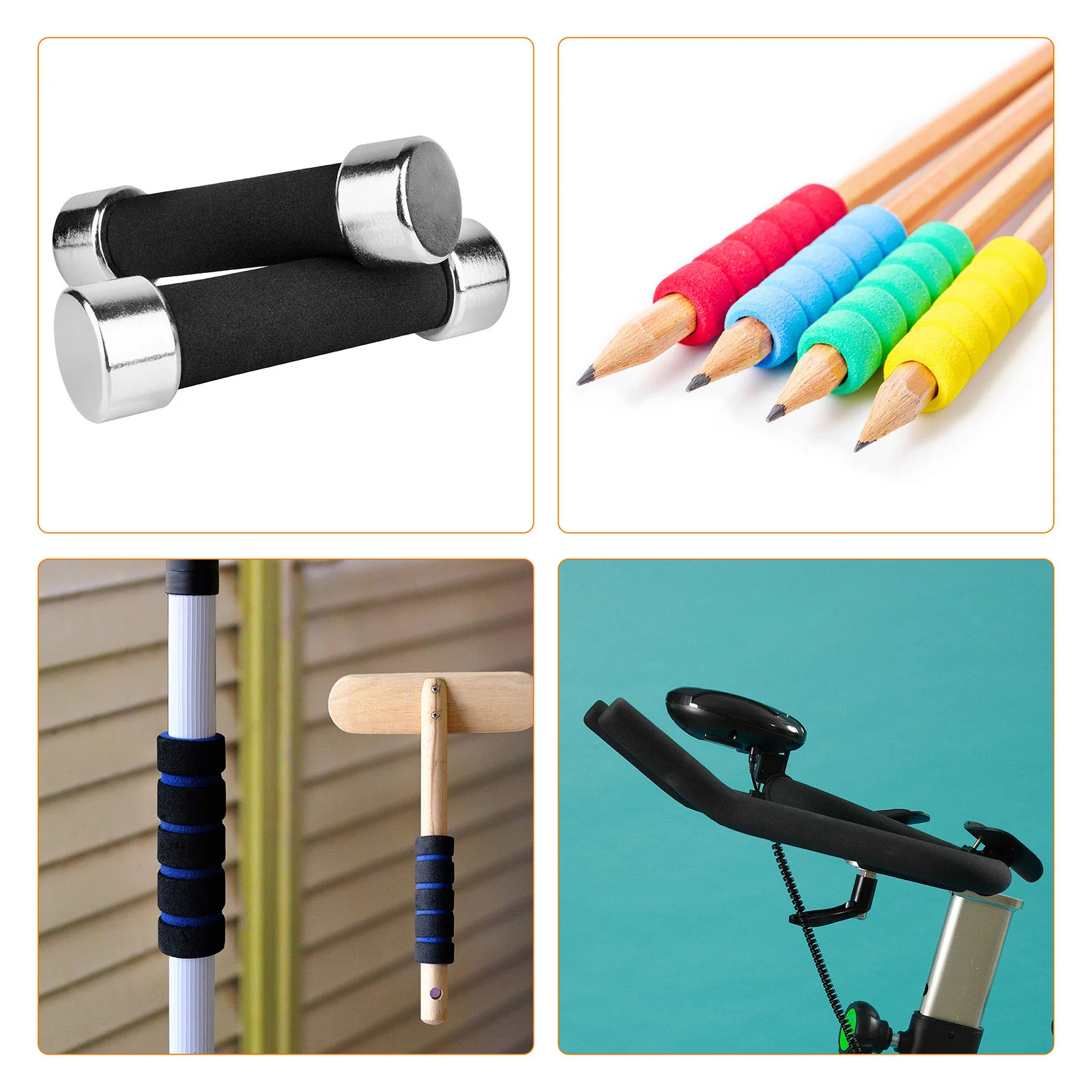 Pipe Insulation Tube Foam Tubing for Handle Grip 15mm ID 23mm OD 300mm Black - Image 4